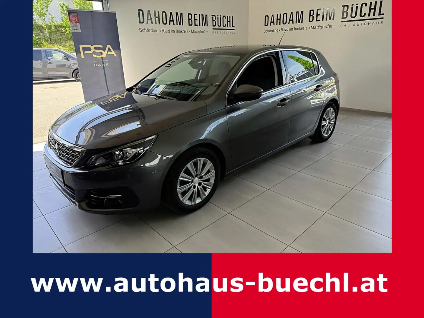 Peugeot 308 1,5 BlueHDI 100 Allure S&S Grau - 1