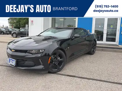 Black 2018 Chevrolet Camaro Coupe Rear-Wheel Drive Automatic