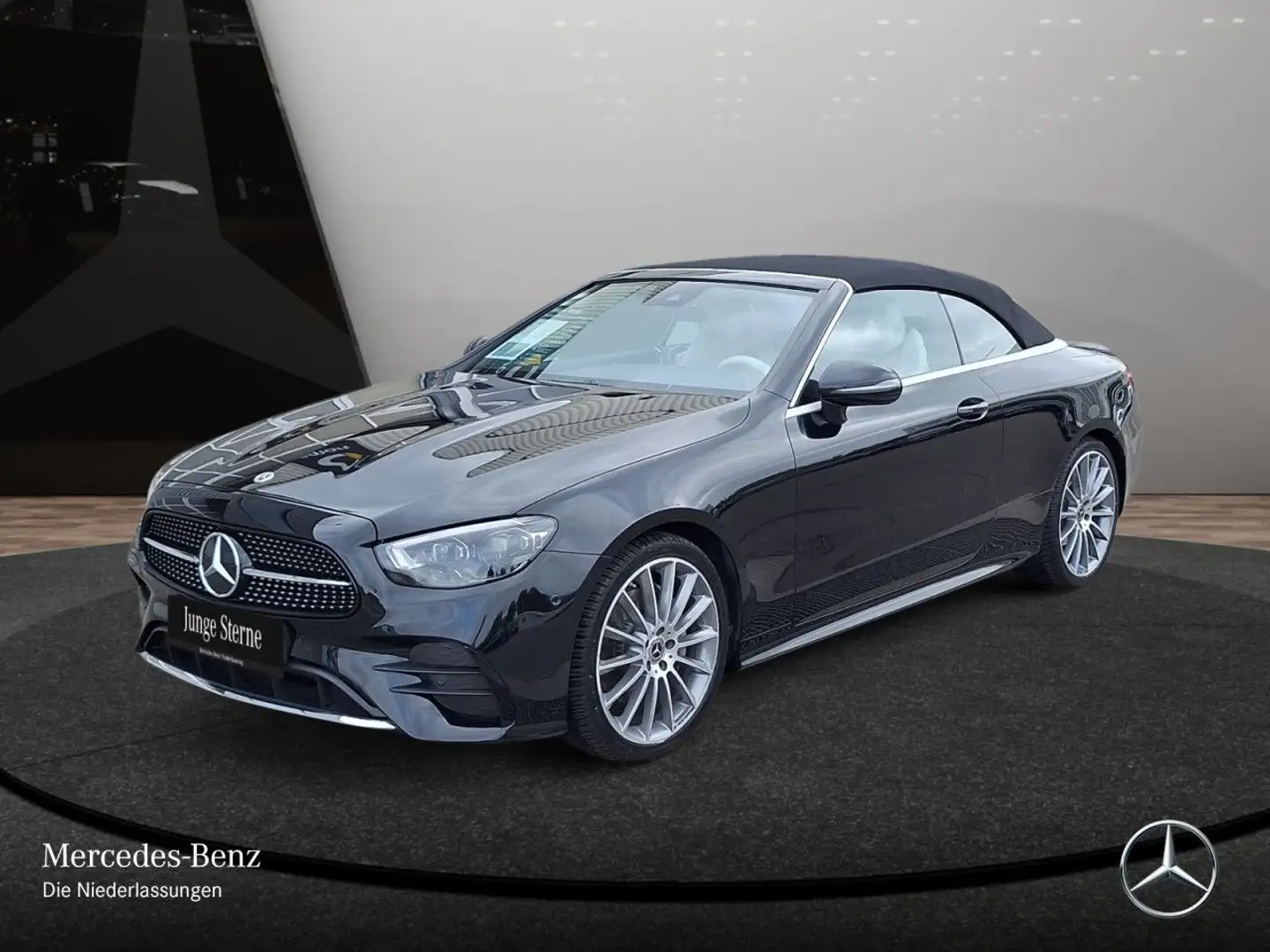 Mercedes-Benz E 200 Cabrio AMG+MULTIBEAM+KAMERA+20"+TOTW+9G Schwarz - 2