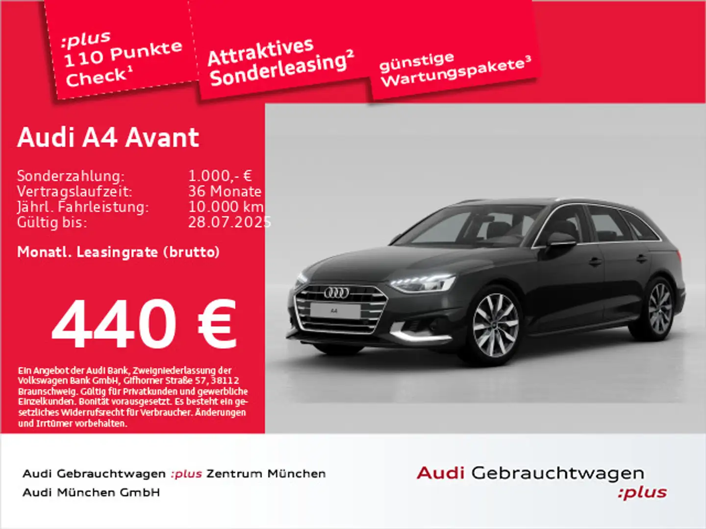 Audi A4 40 TDI S tronic advanced Pano/AHK/Virtu Schwarz - 1