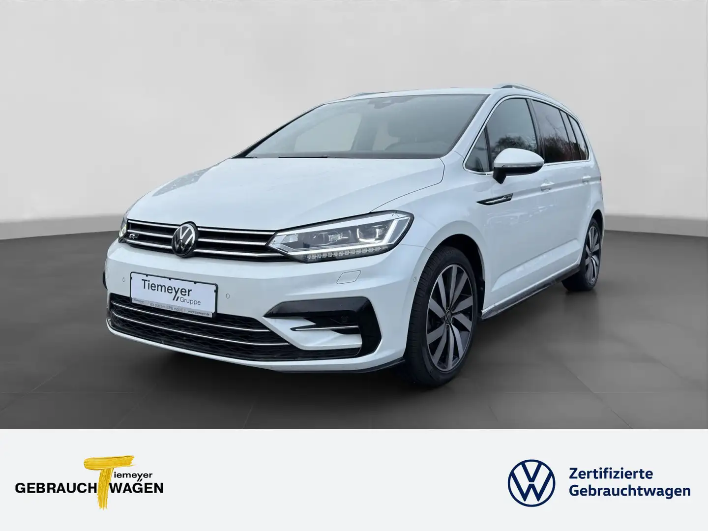 Volkswagen Touran 2.0 TDI DSG R-LINE 7-SITZE LM18 AHK NAVI Weiß - 1