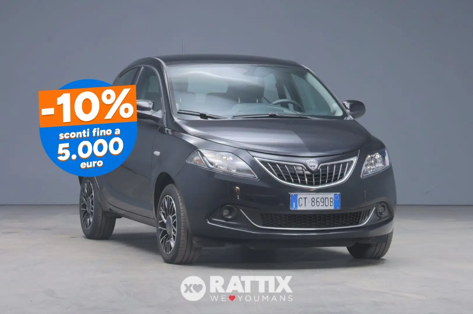 Lancia Ypsilon 1.0 Firefly Hybrid 70CV Platino Nero - 1