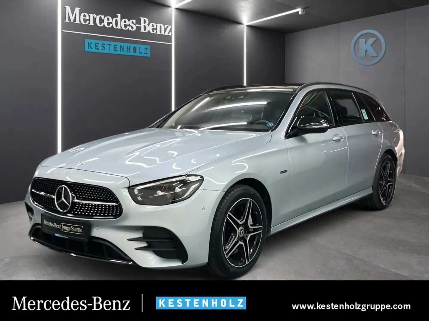 Mercedes-Benz E 300 e T AMG WideScreen LED Night Kamera PTS 9G Zilver - 1