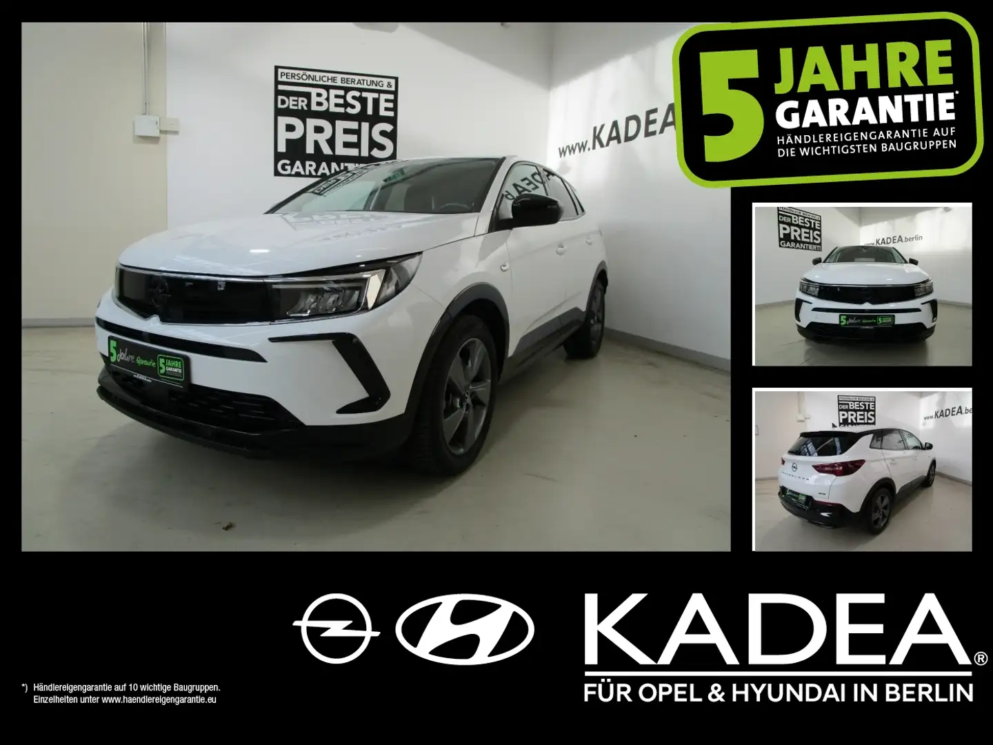 Opel Grandland 1.6 180°Kamera,LED,KlimaA,CarPlay, Weiß - 1