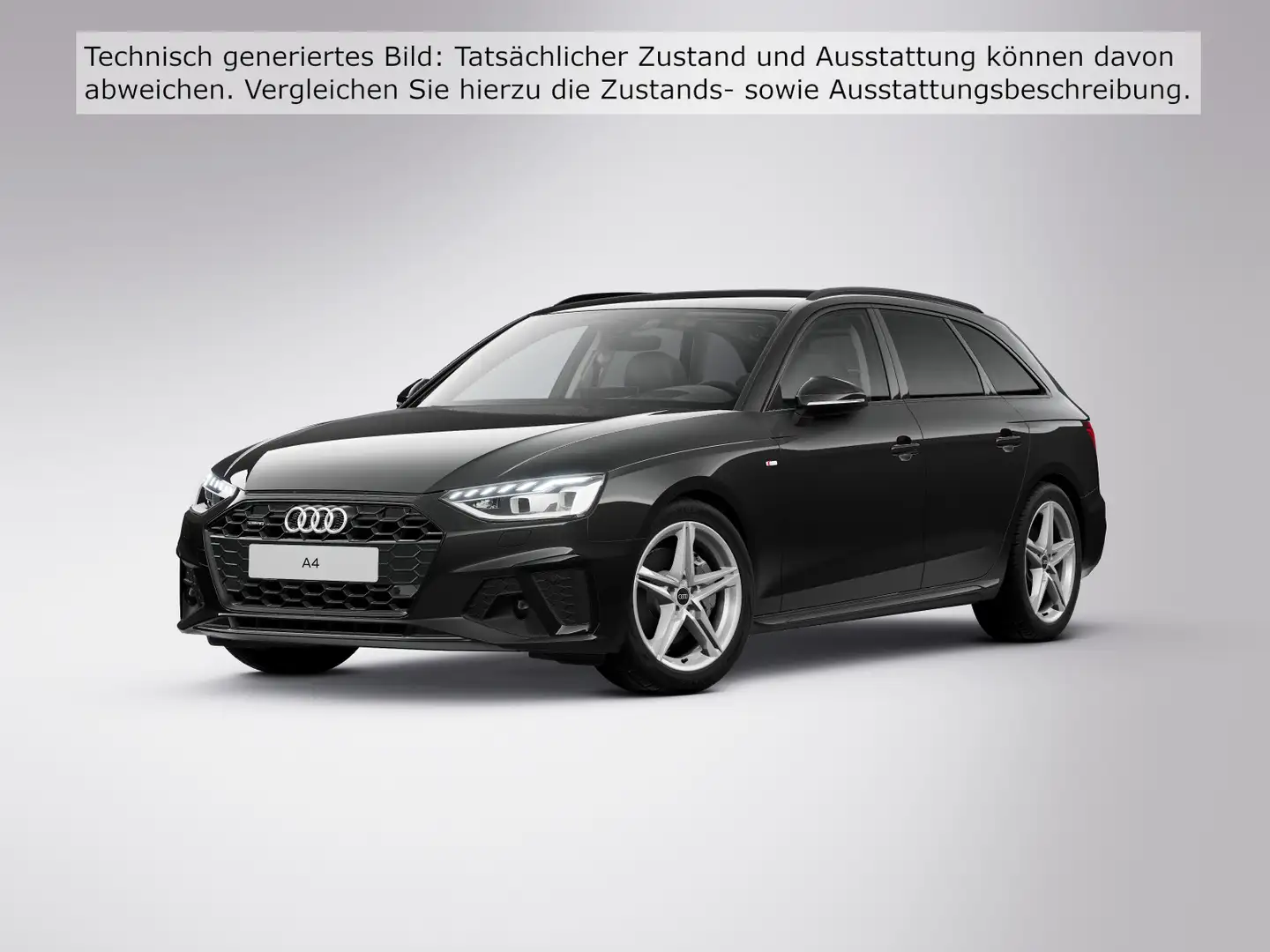 Audi A4 S line 40 TDI qu. S tr. Schwarz - 2