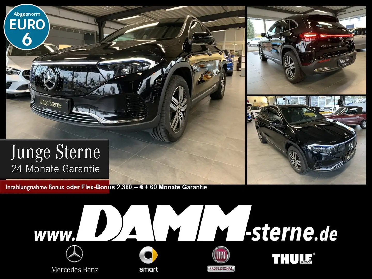 Mercedes-Benz EQA 300 EQA 300 4M Progr. Adv+/AHK/Pano/FAP/MEMORY/+Flex Schwarz - 1