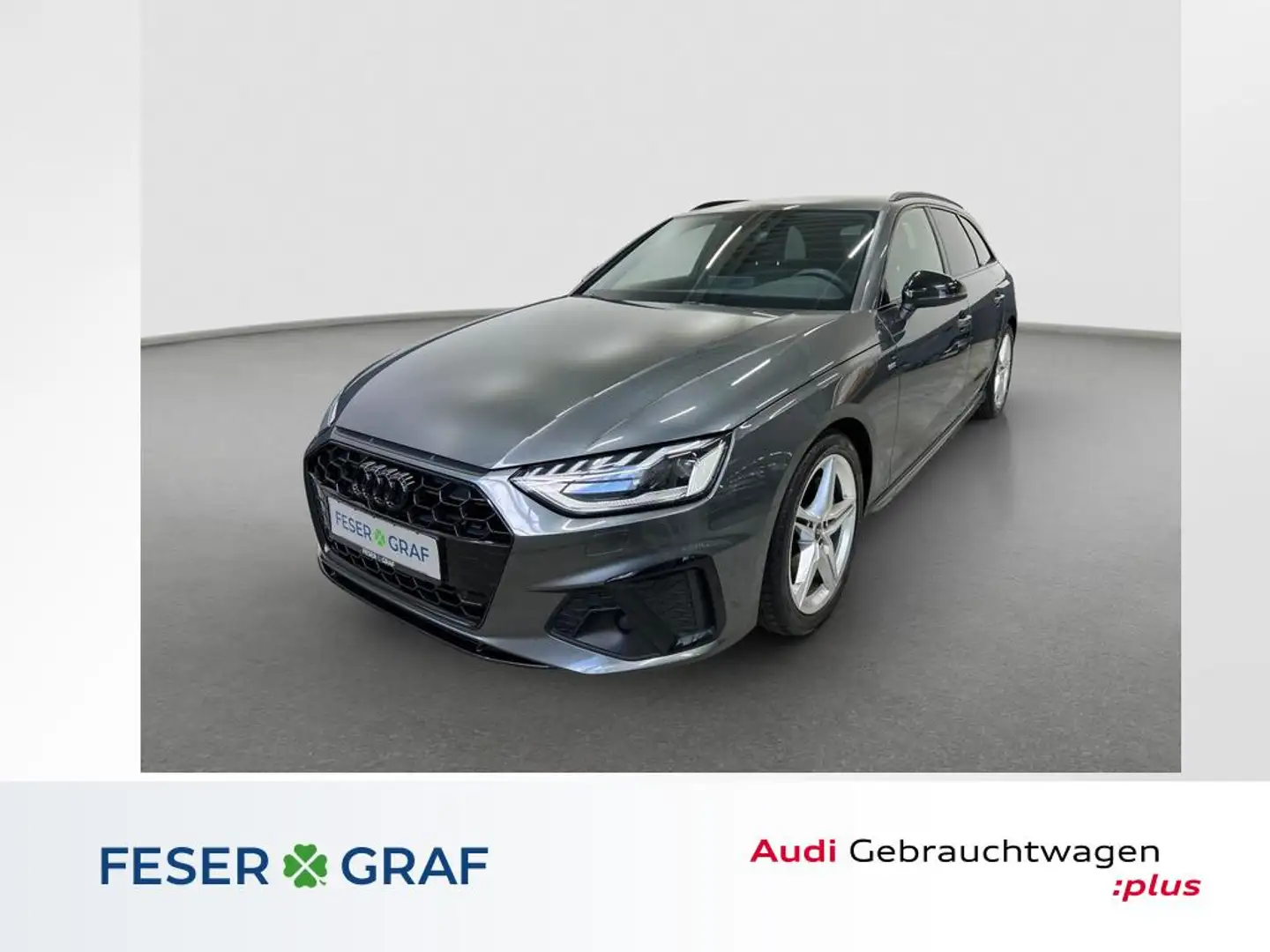 Audi A4 Avant S Line 40 TDI S tronic Matrix Navi Grijs - 1