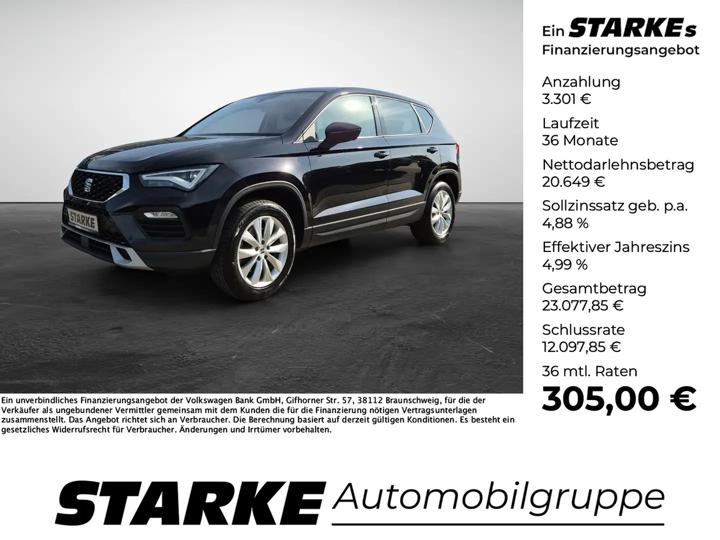 SEAT Ateca 2.0 TDI DSG 4Drive Style Černá - 1