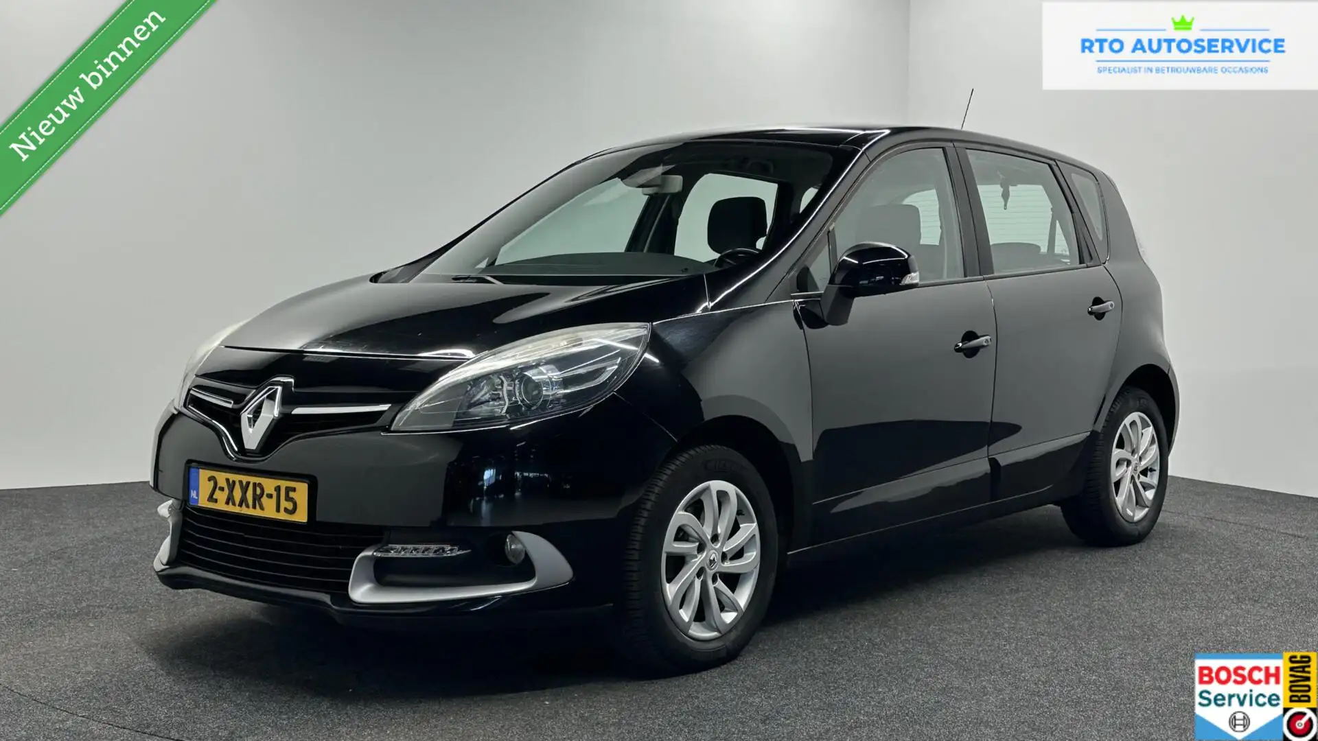 Renault Scenic 1.2 TCe Authentique NAVI TREKHAAK ECC CRUISE LM. Zwart - 1