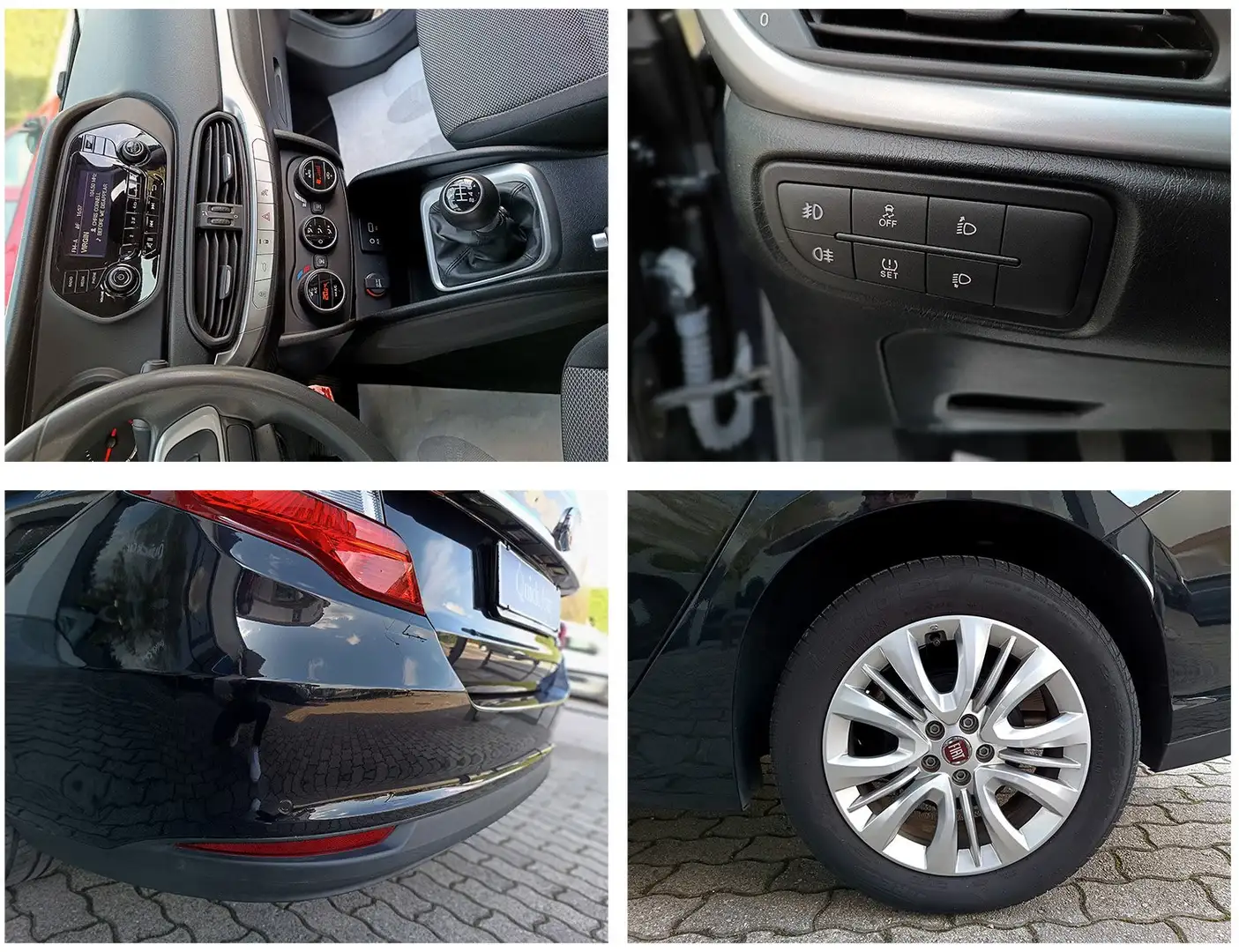 Fiat Tipo 4P 1.4 Opening Edition 95CV,KM 32.500,PROMOZIONE* Zwart - 2