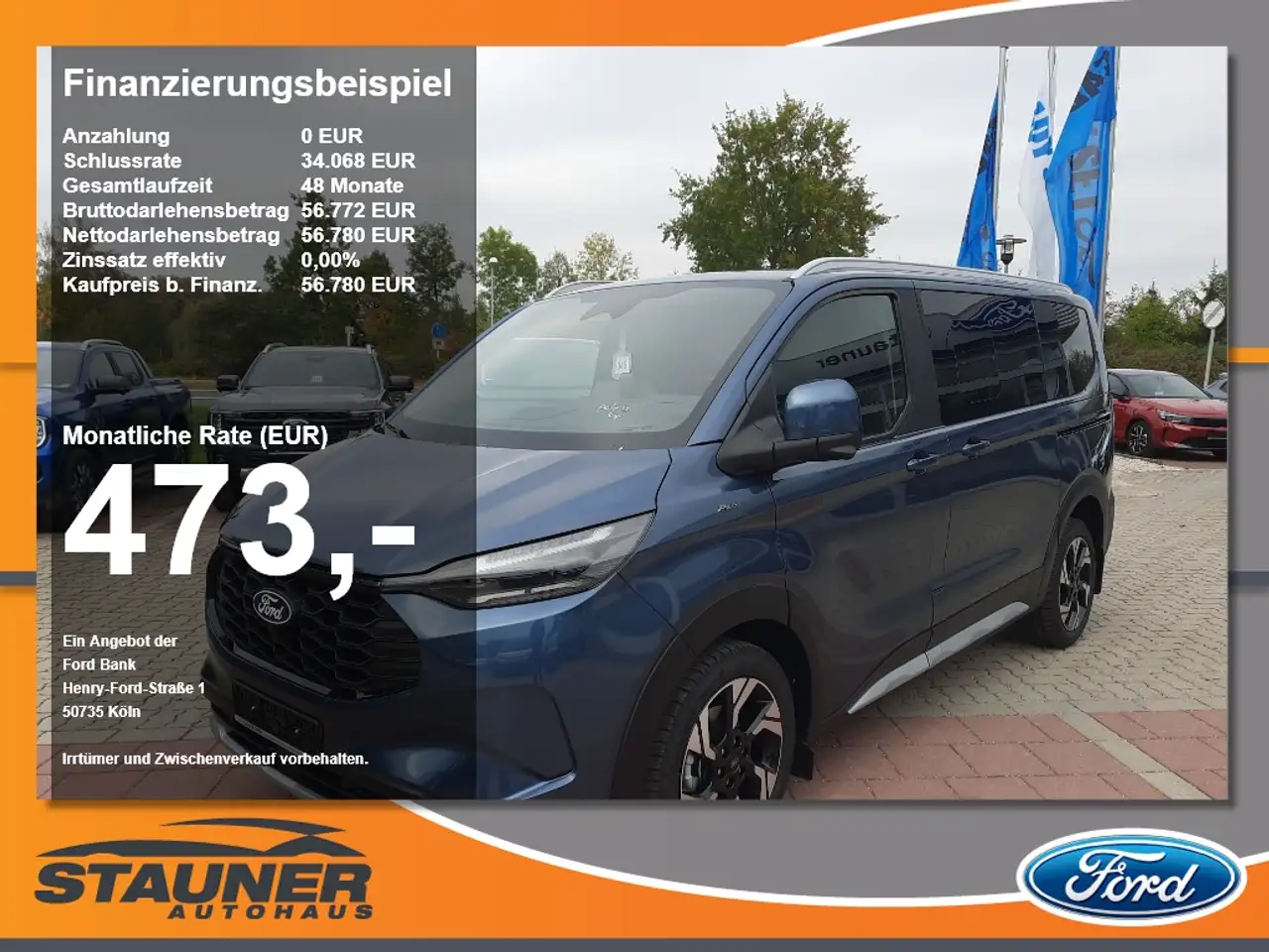 Ford Tourneo Custom 2.5l PHEV 340 L1 Active 0% Fin. — photo 1 of 15