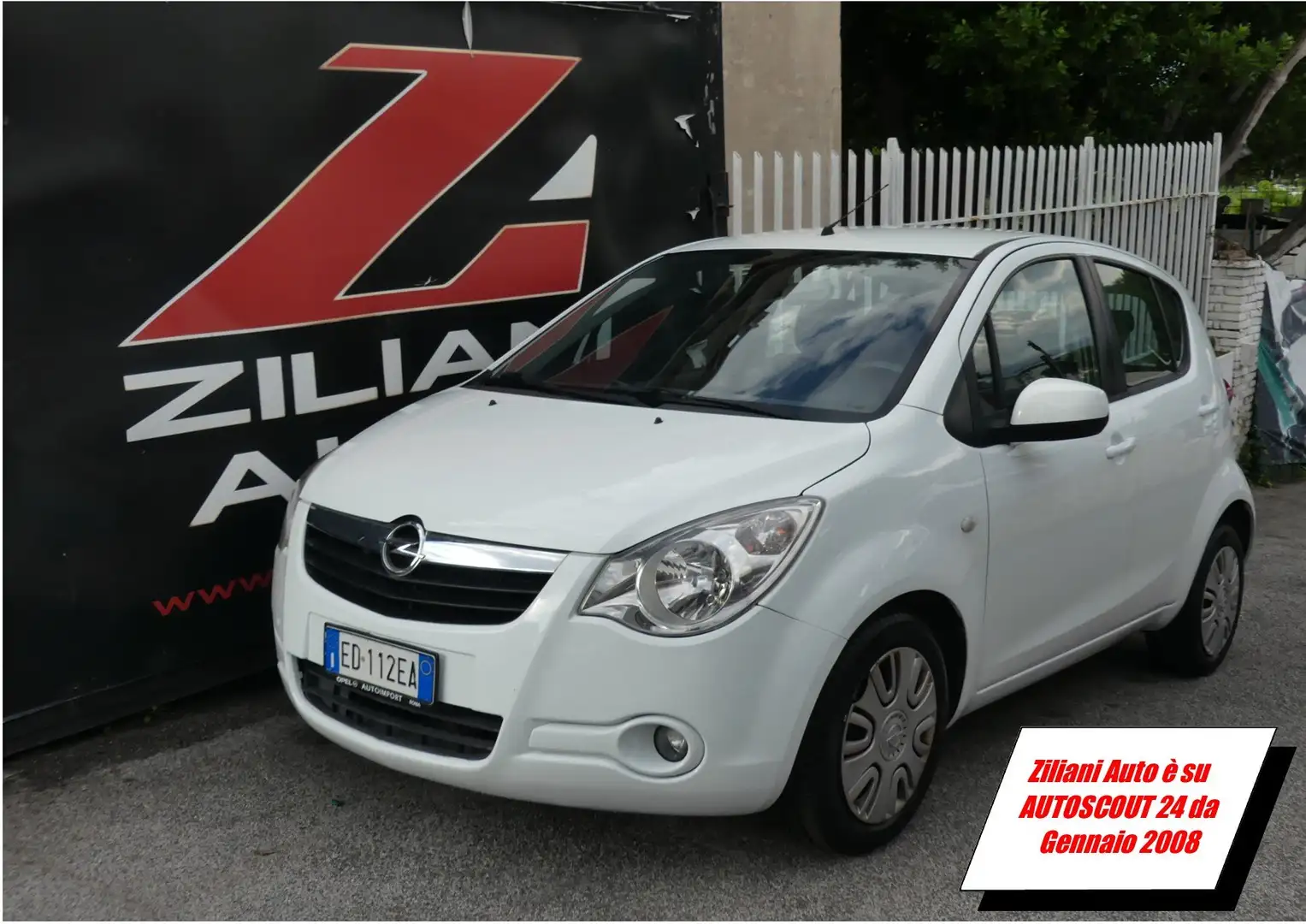 Opel Agila 1.0 12v 68cv..CLIMA..RADIO/CD...OK NEOPATENTATI Bianco - 1