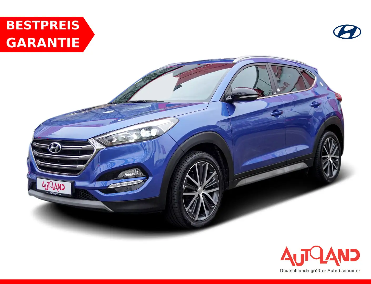 Hyundai TUCSON 1.6 T-GDI Passion + 2WD LED Navi Keyless Blau - 1