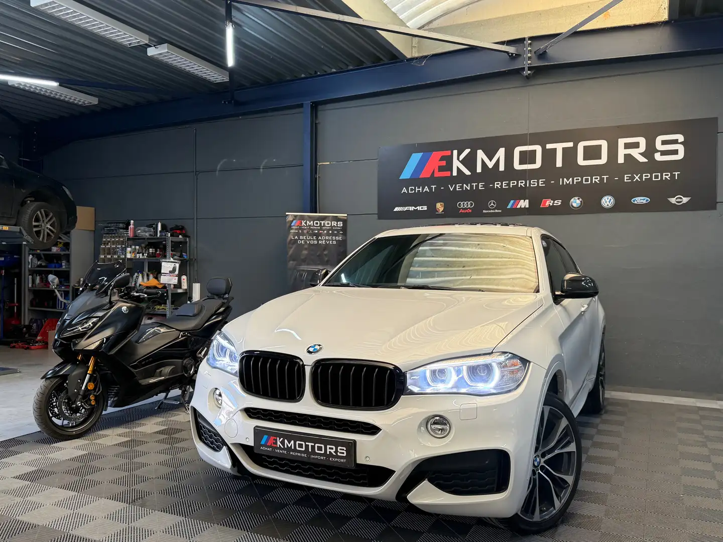 BMW X6 °PACK-M°PANO°CARPASS°ETAT NEUF Blanc - 1