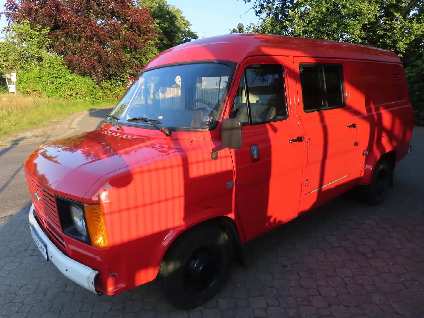 Ford Transit MK2 Feuerwehr *nur 49 TKM*HU neu*H-Kennzeichen* Rot - 2