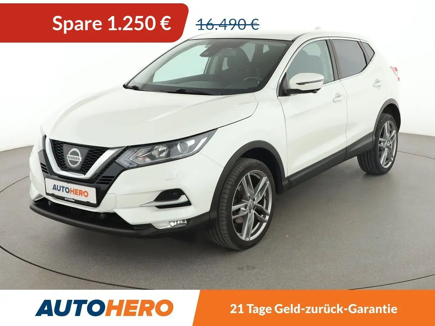 Nissan Qashqai 1.6 N-Connecta *NAVI*TEMPO*CAM*PDC*SHZ* Weiß - 1