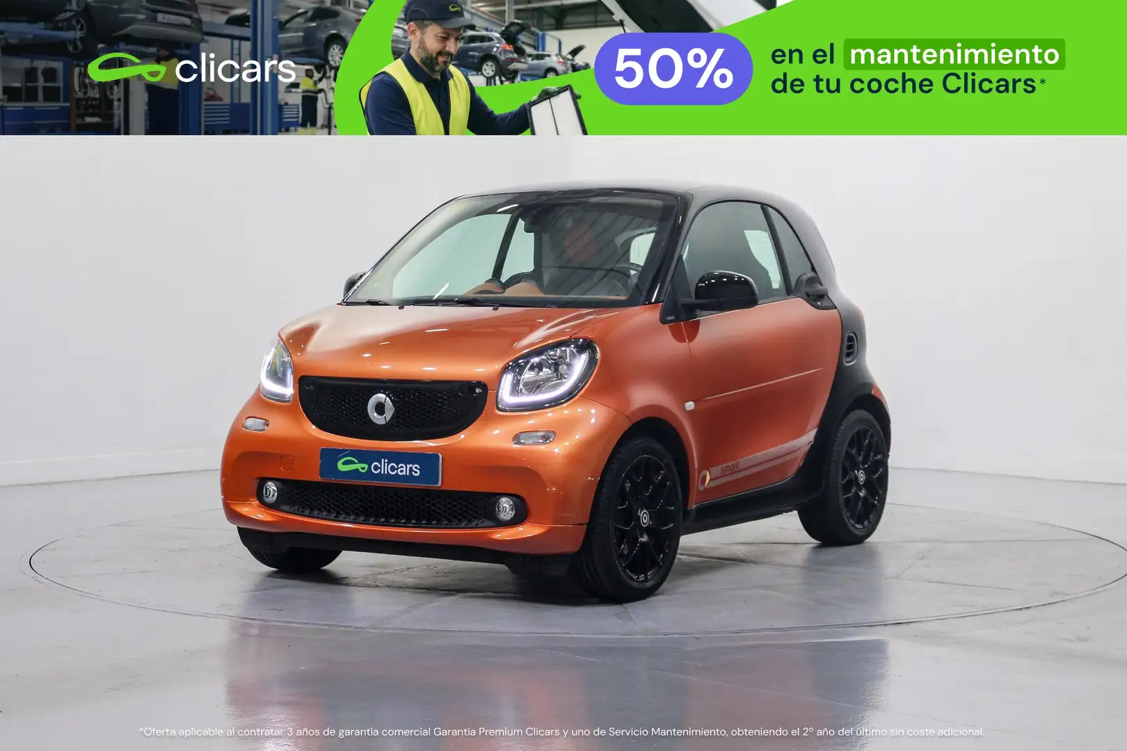 smart forTwo Coupé 52 Passion Naranja - 1