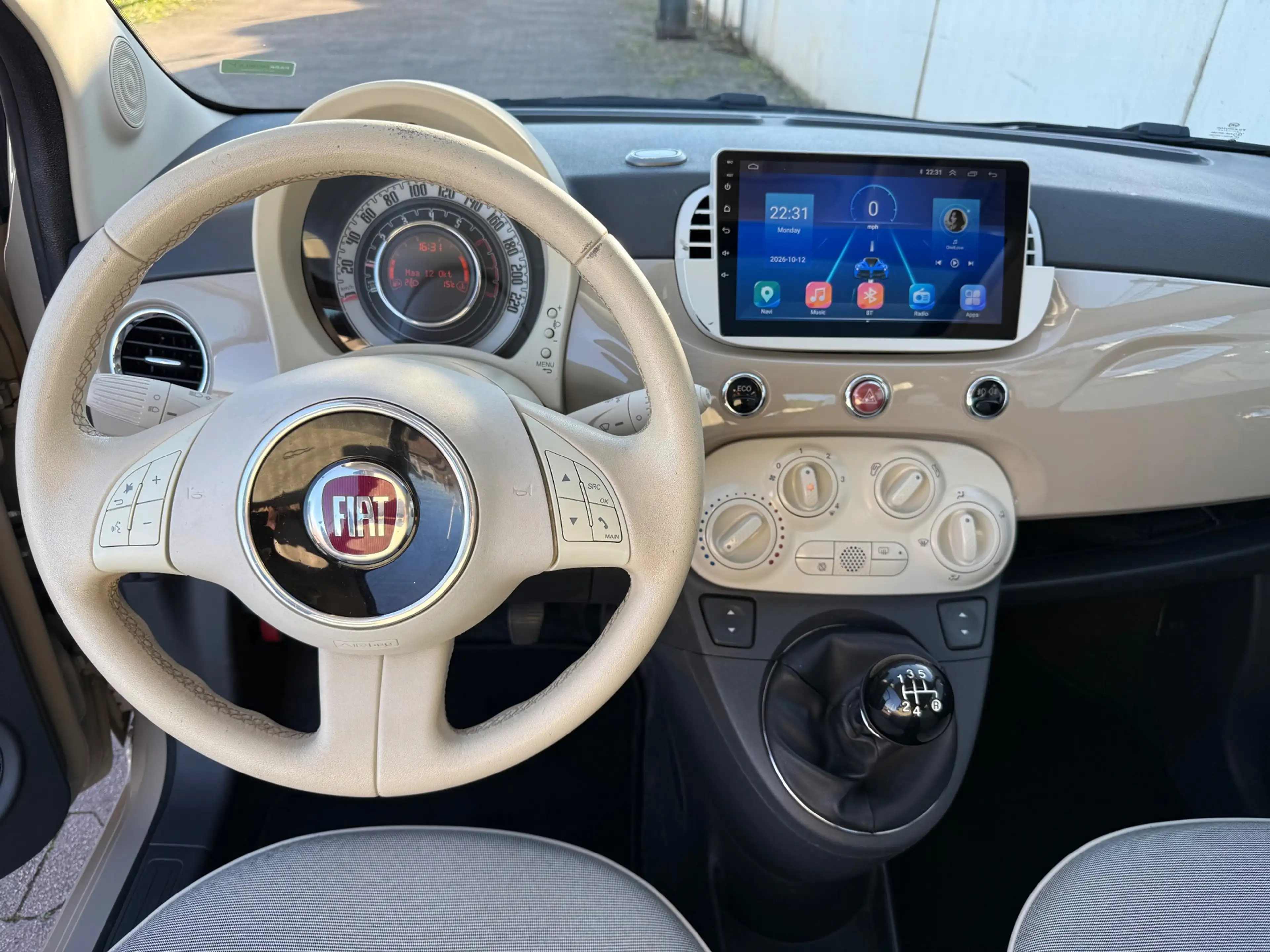 Fiat 500 0.9 TwinAir Lounge/PANO/SCHUIFDAK/NAVI/THERA MOKA — photo 14