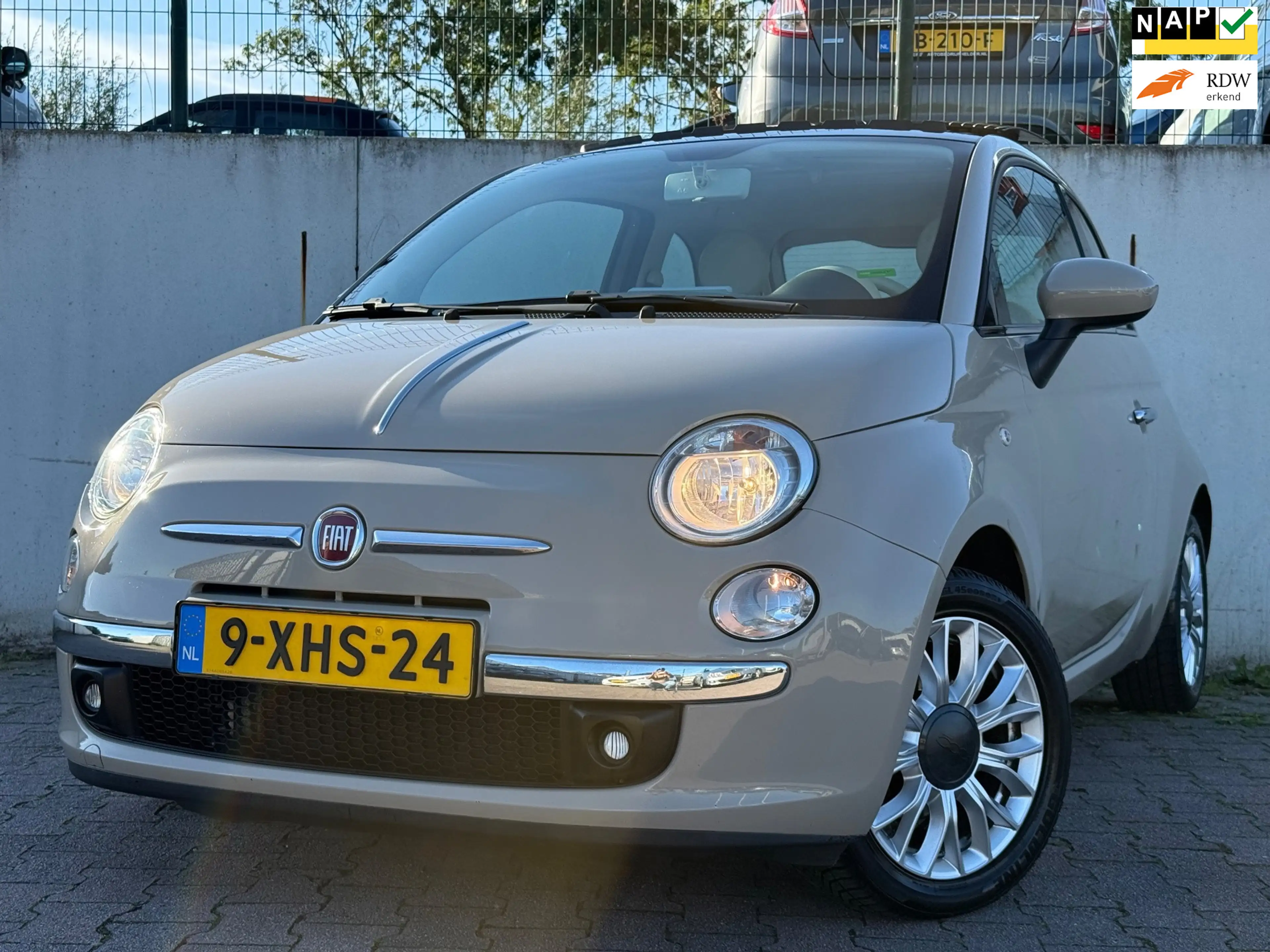 Fiat 500 0.9 TwinAir Lounge/PANO/SCHUIFDAK/NAVI/THERA MOKA
