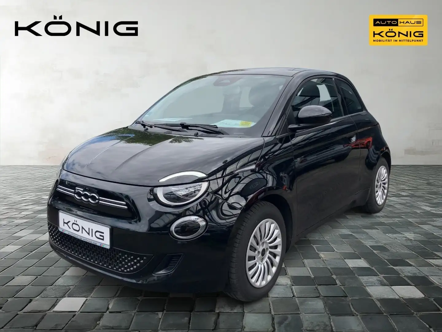 Fiat 500e Base 42kWh KLIMA*CARPLAY*ANDROID-AUTO Schwarz - 1