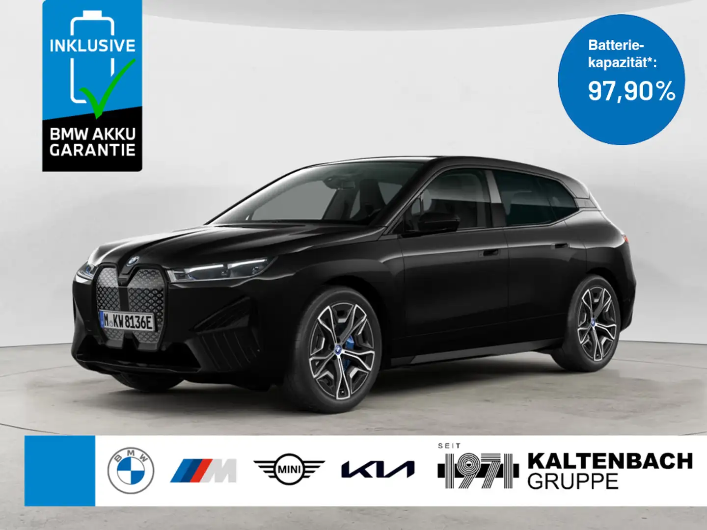 BMW iX xDrive40 Sport PANO AHK 360° LASER LED H/K Schwarz - 1