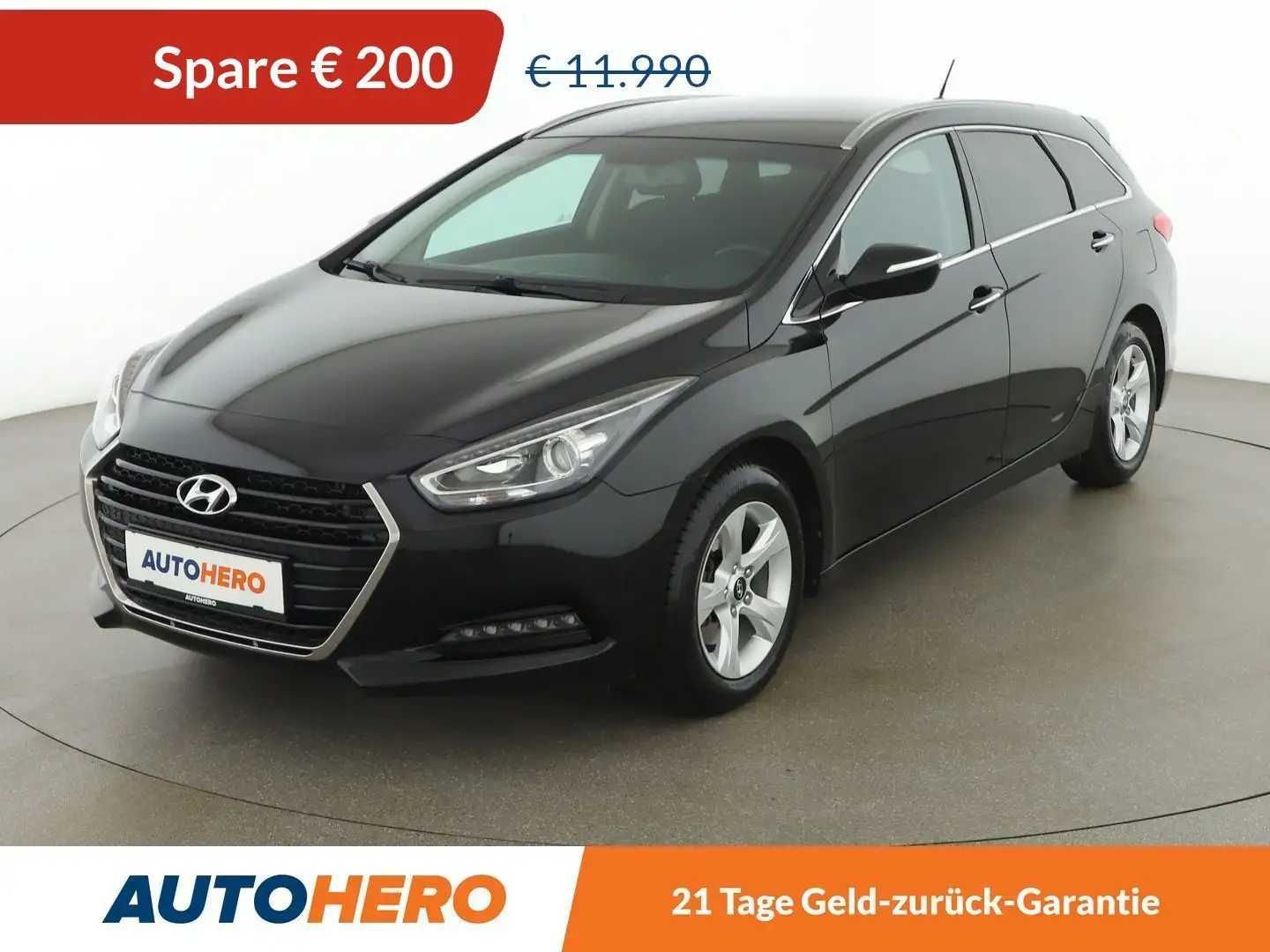 Hyundai i40 1.7 CRDi Premium *TEMPO*PDC*SHZ*KLIMAAUT*BT*AHK* Чёрный - 1