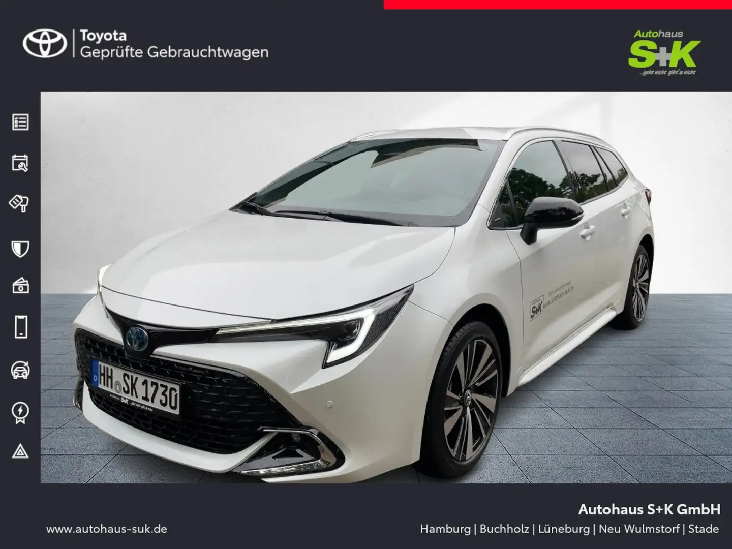 Toyota Corolla 2,0-l-Hybrid, Touring Sports, Teamplayer Weiß - 1