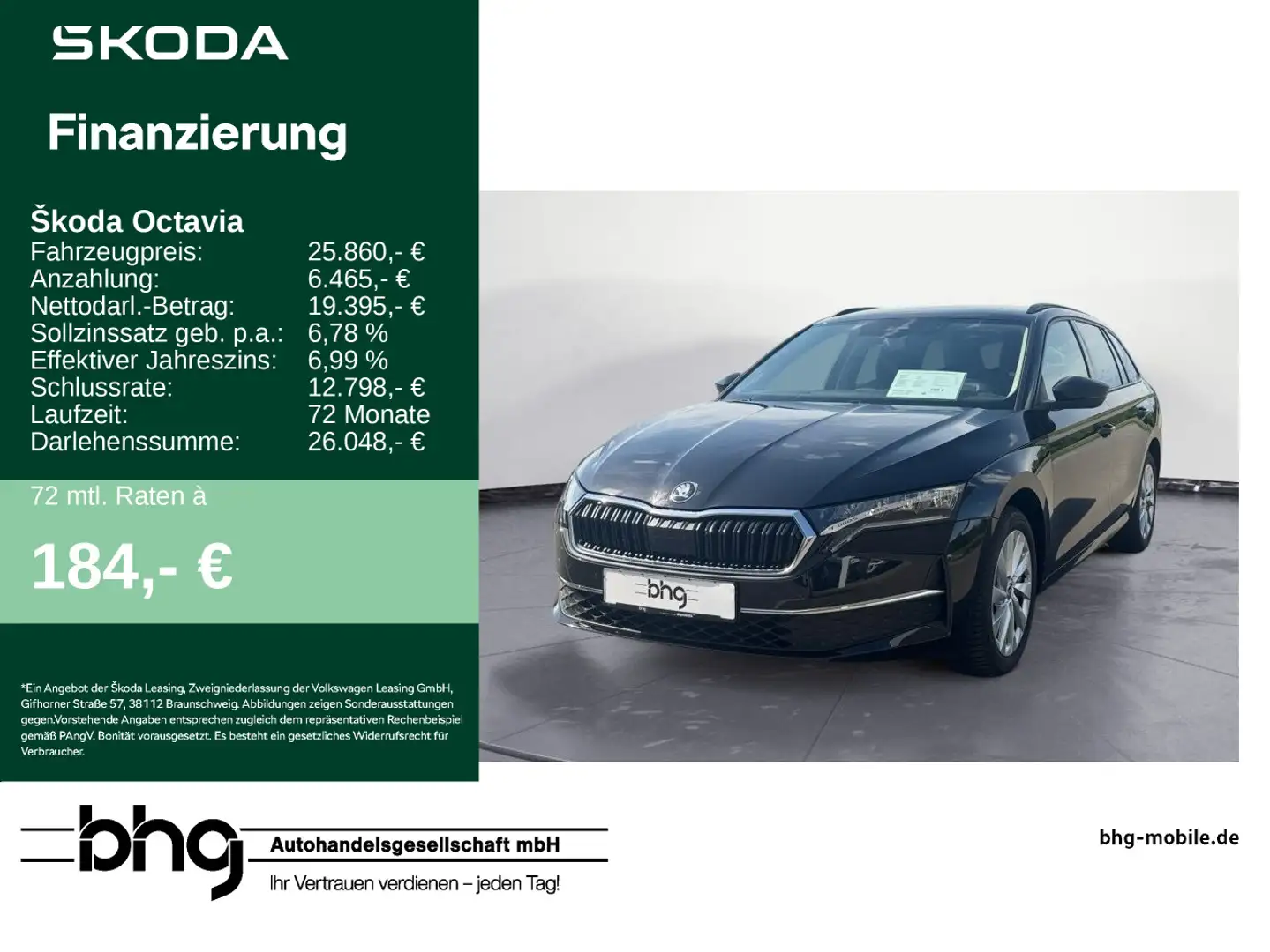Skoda Octavia Combi 1.5 TSI Selection ACC DAB KAMERA S Schwarz - 1