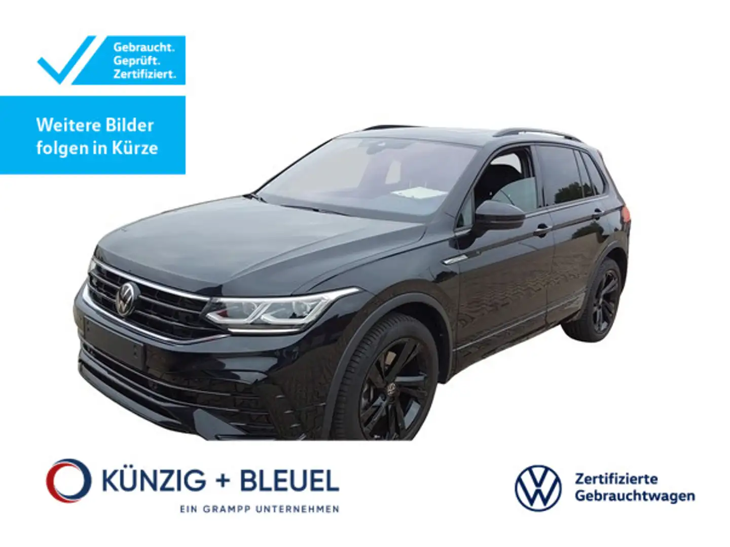 Volkswagen Tiguan R-Line 2.0TDI DSG 4Motion +AHK+LEDER+ Noir - 1