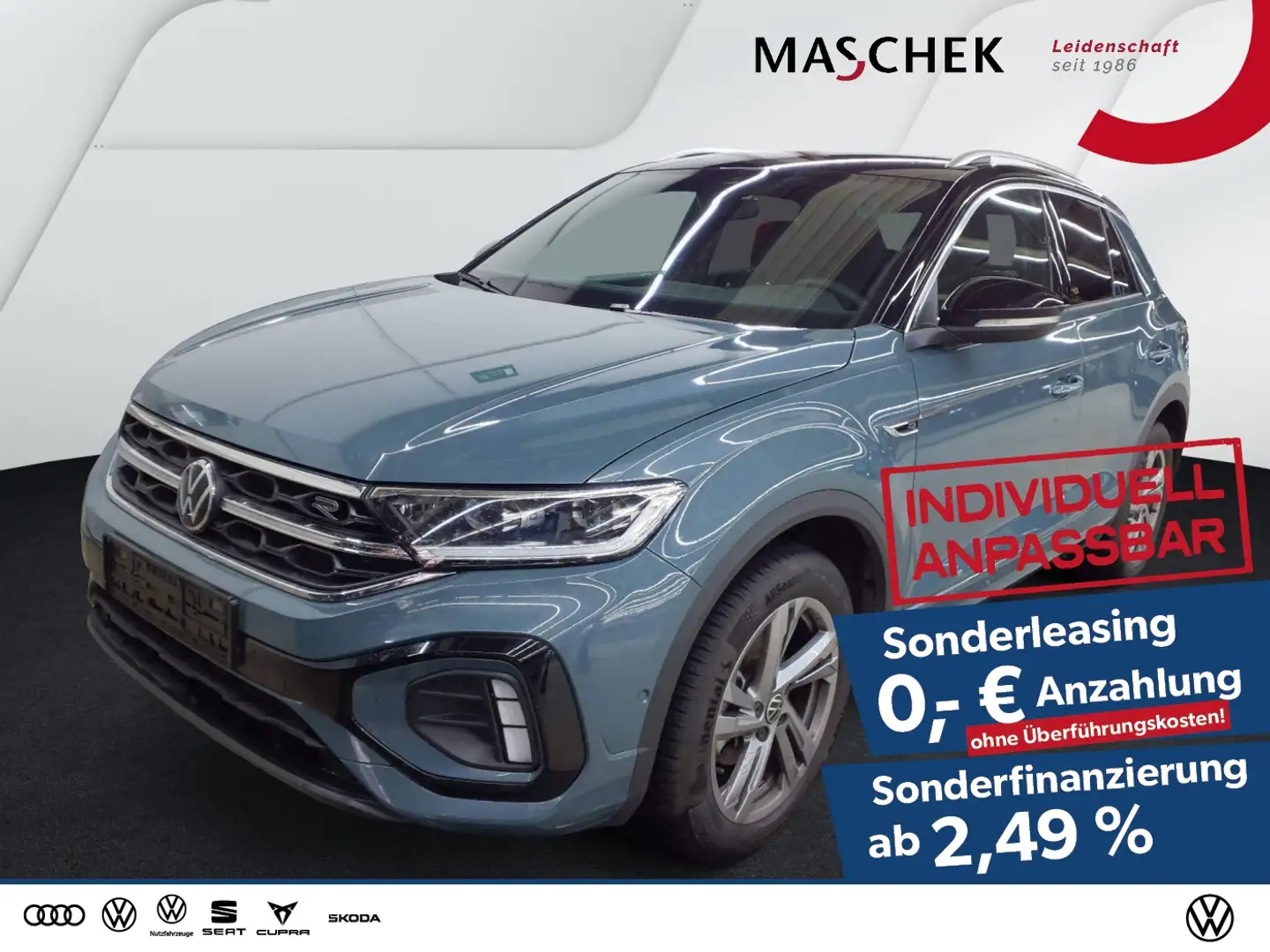 Volkswagen T-Roc R-Line 1.5 TSI Sonderleasing! AHK Navi RearView Schwarz - 1