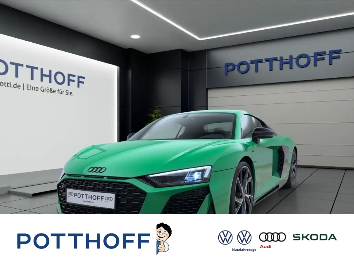 Audi R8 Coupe V10 PERFORMANCE NAVI+ KAMERA B&O PDC LM20 Zielony - 1