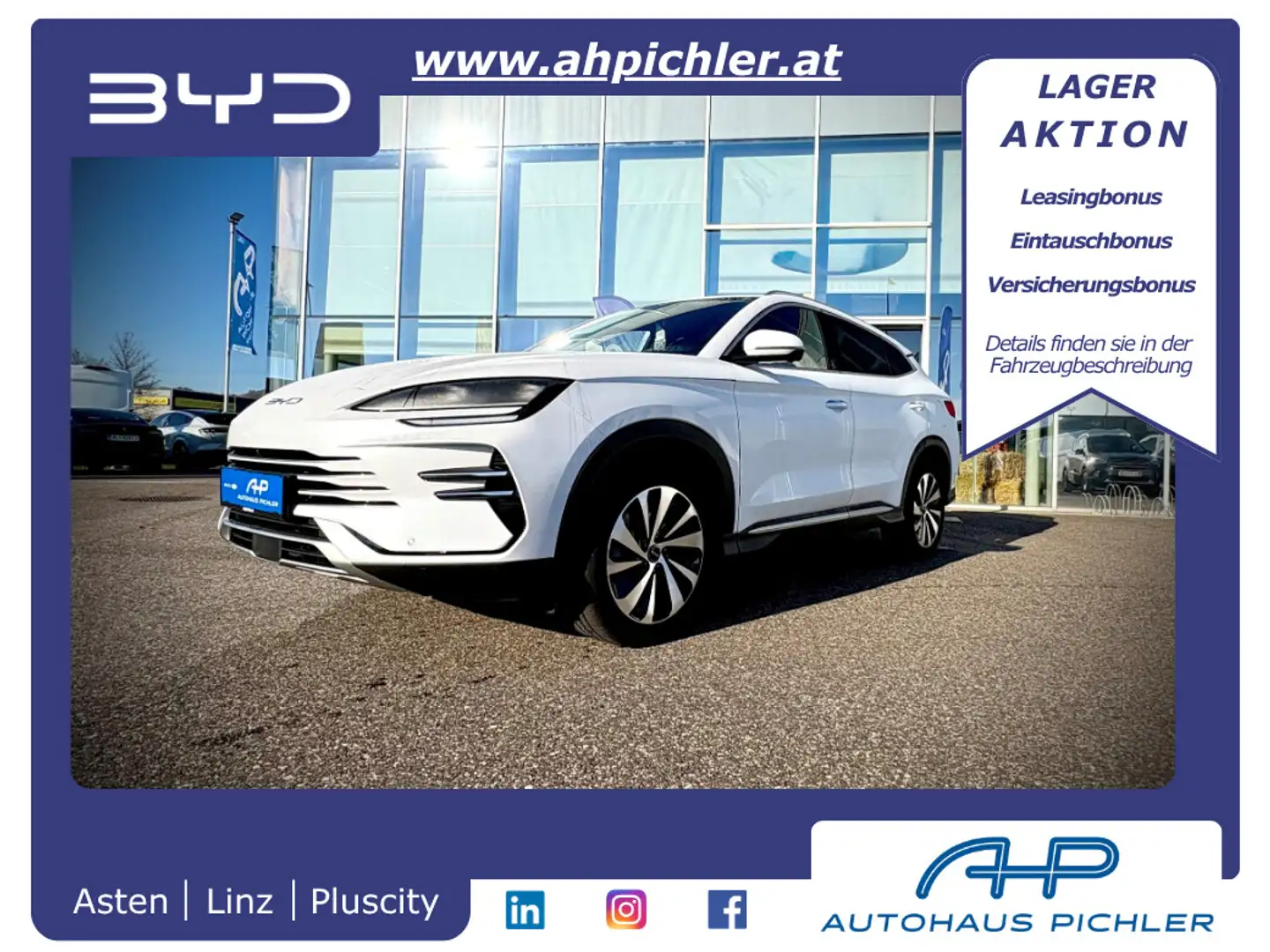 BYD Seal U DM-i PHEV 18,3kWh 218PS  Boost - LEASING AKTION Weiß - 1
