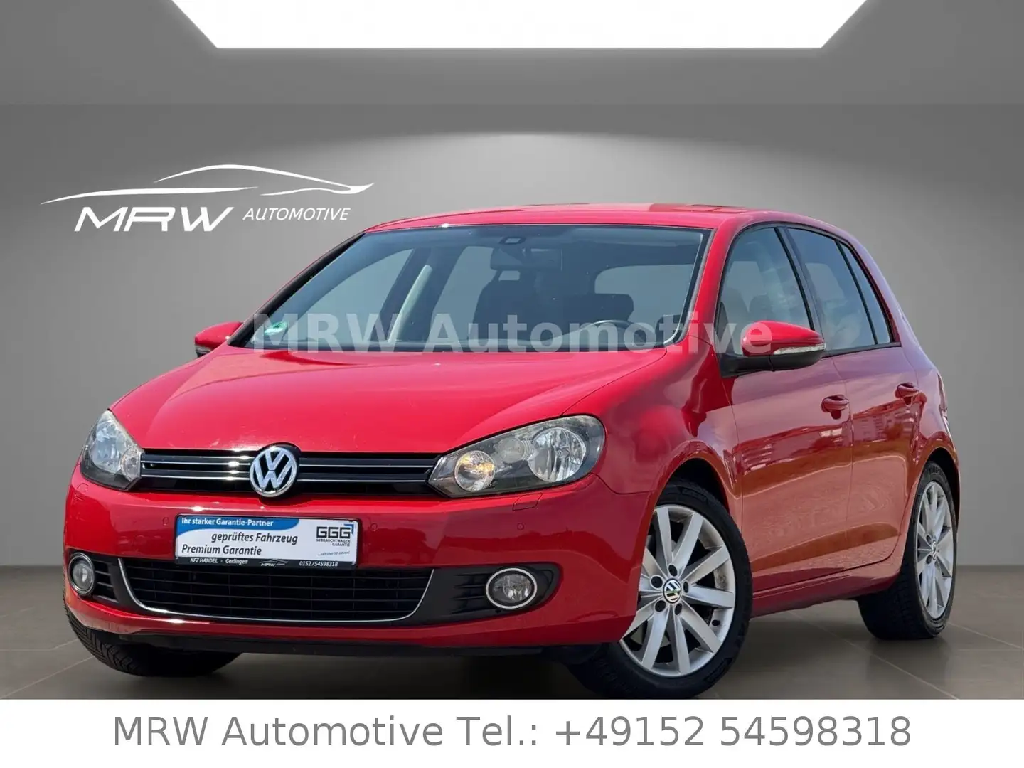 Volkswagen Golf VI Highline*NAVI*PDC*STANDHZ*ST.KETTE NEU Rood - 1
