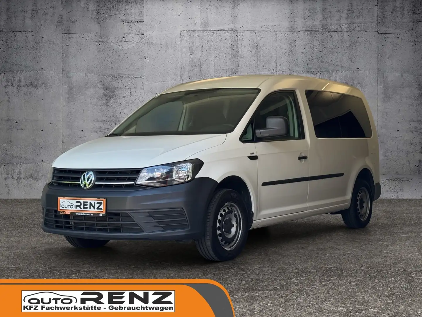 Volkswagen Caddy Maxi Kombi mit Anhängevorrichtung Weiß - 1