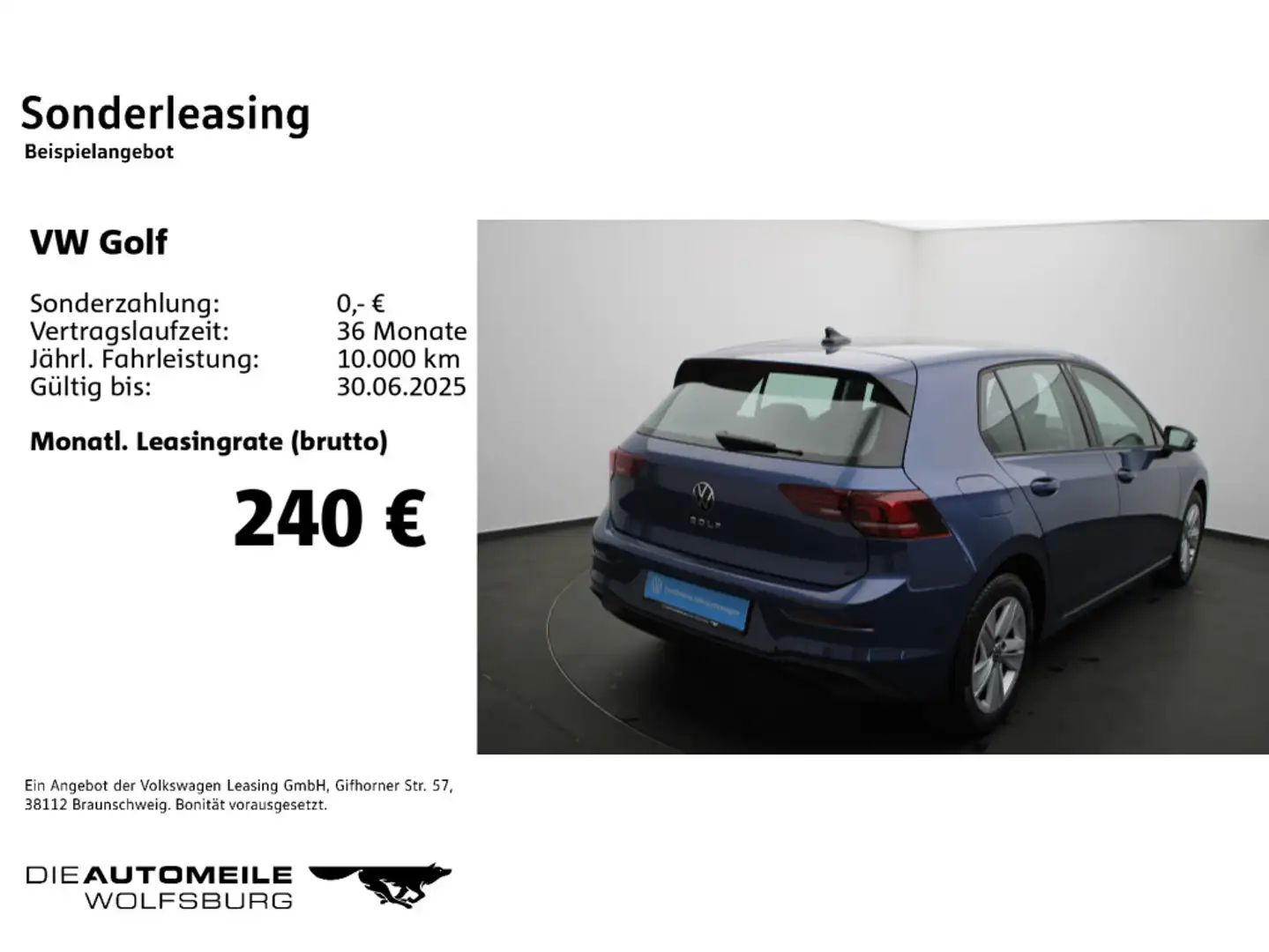 Volkswagen Golf 8 VIII 1.5 TSI Life AHK/LED/ACC Blau - 2