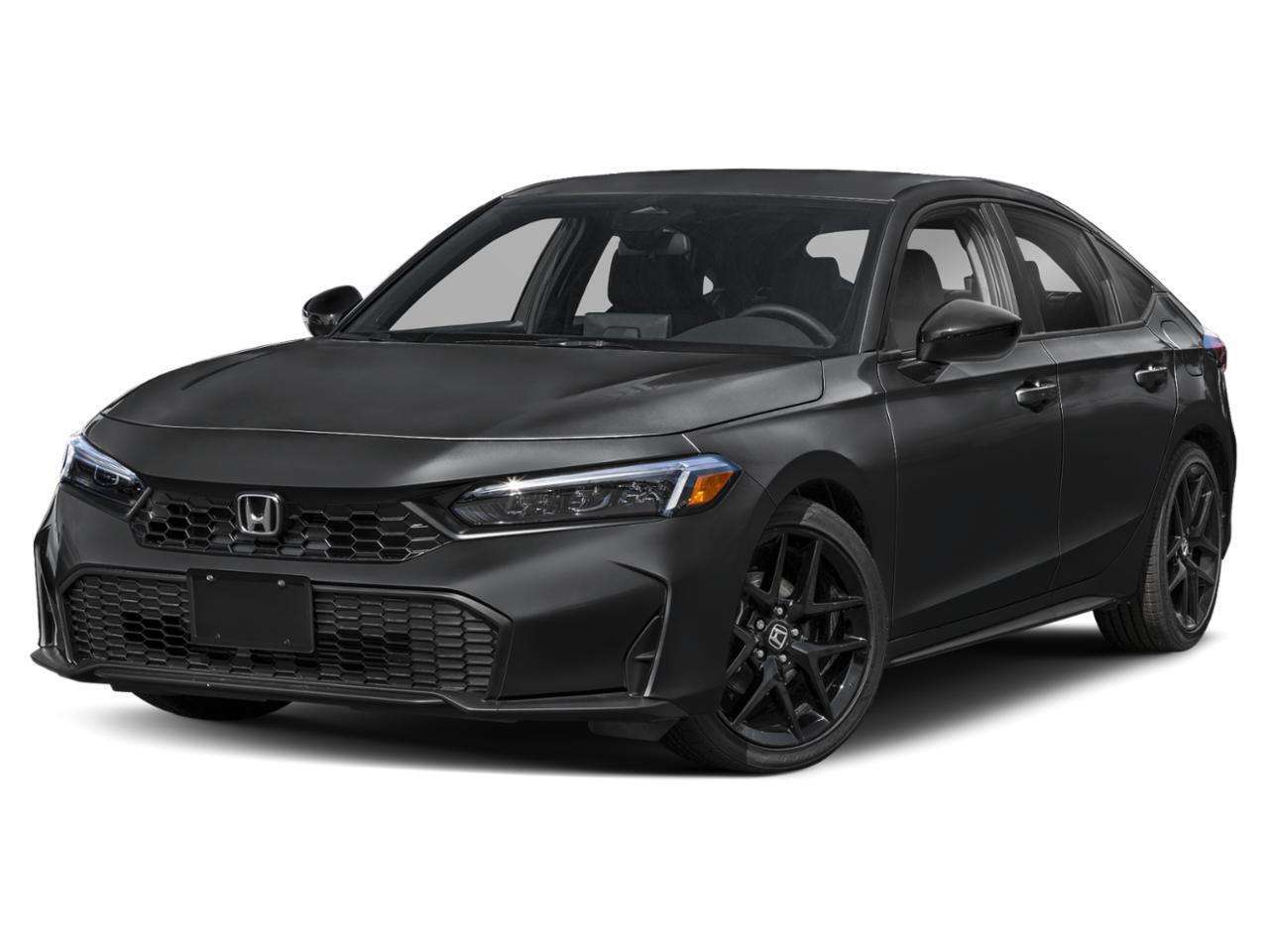 Black 2026 Honda Civic Hatchback Hatchback Front-Wheel Drive Automatic