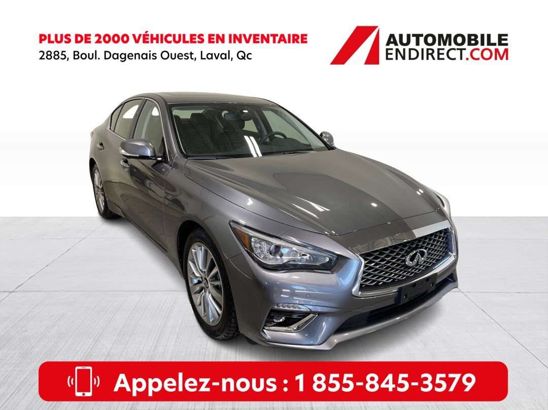 2024 Infiniti Q50 LUXE AWD Mags Cuir Toit Sièges Chauffants Caméra