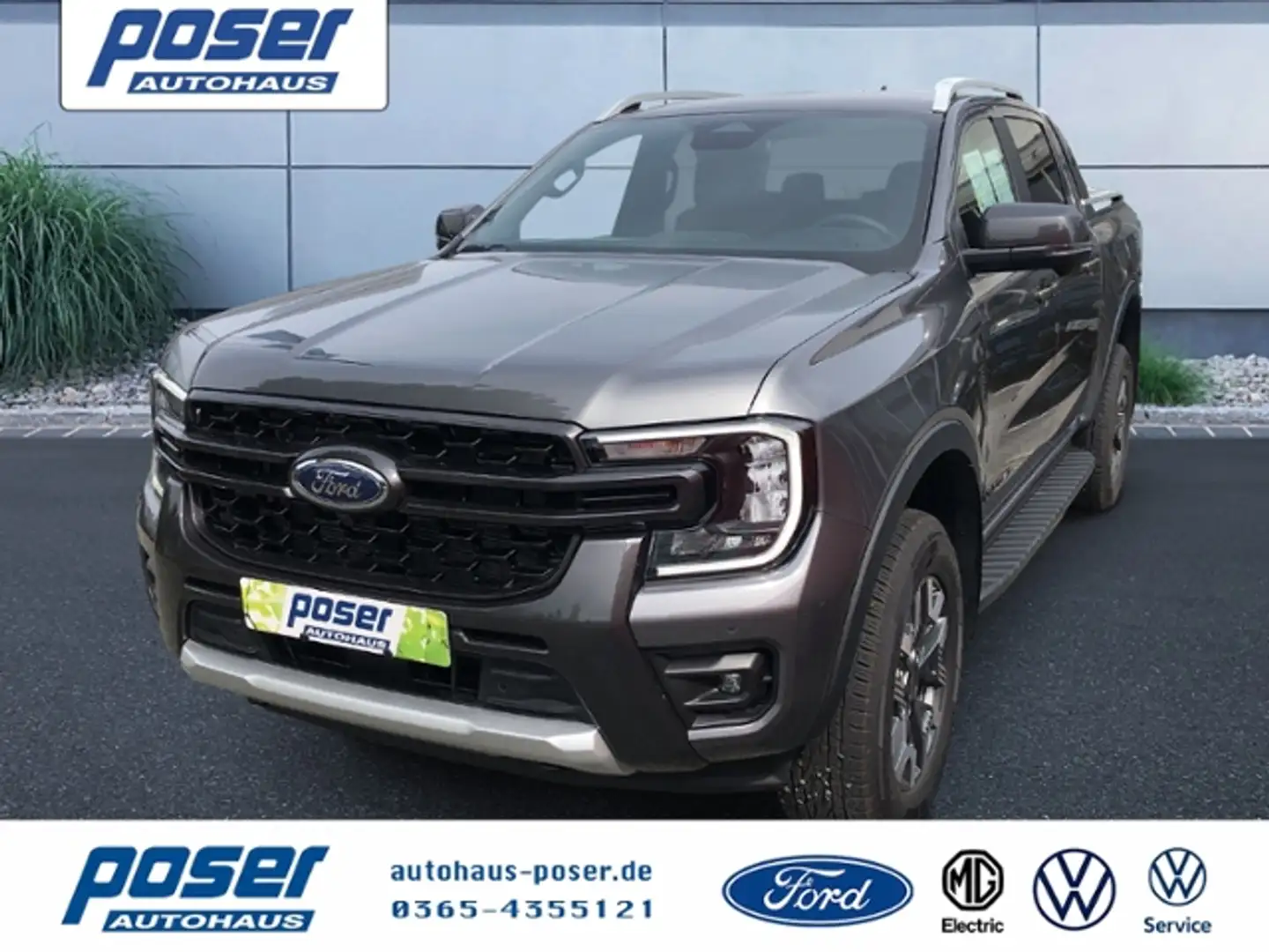 Ford Ranger Plug-in-Hybrid Wildtrak e-4WD Doppelkabine  LED N Grijs - 1