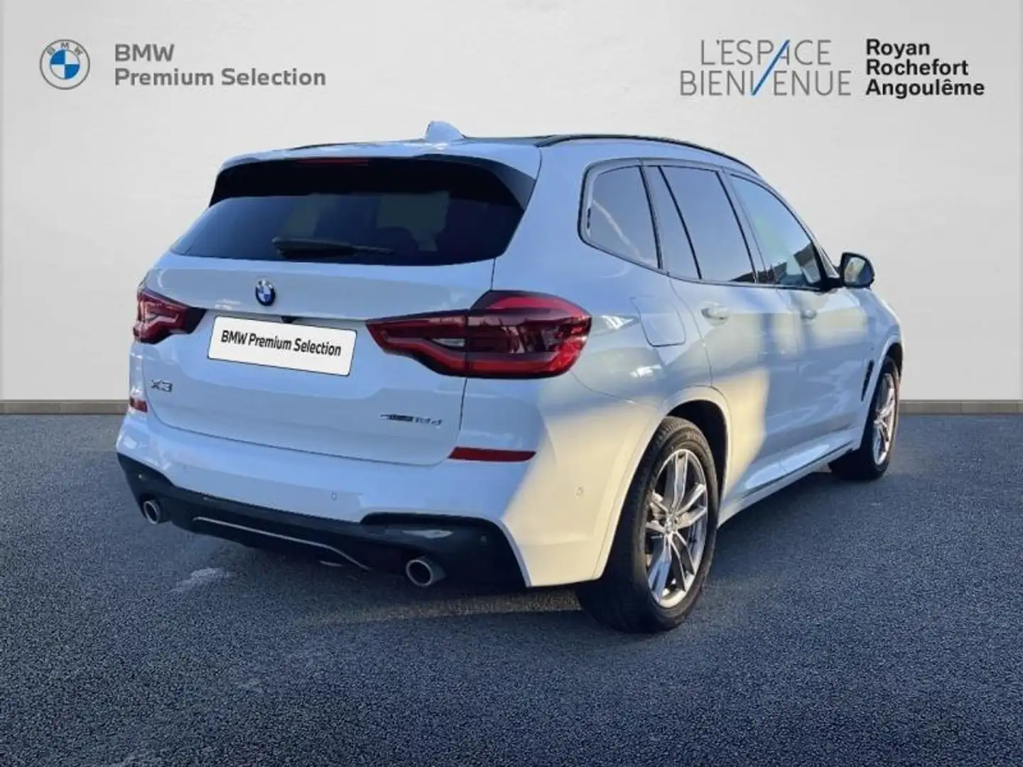 BMW X3 sDrive18dA 150ch M Sport Euro6c Blanc - 2
