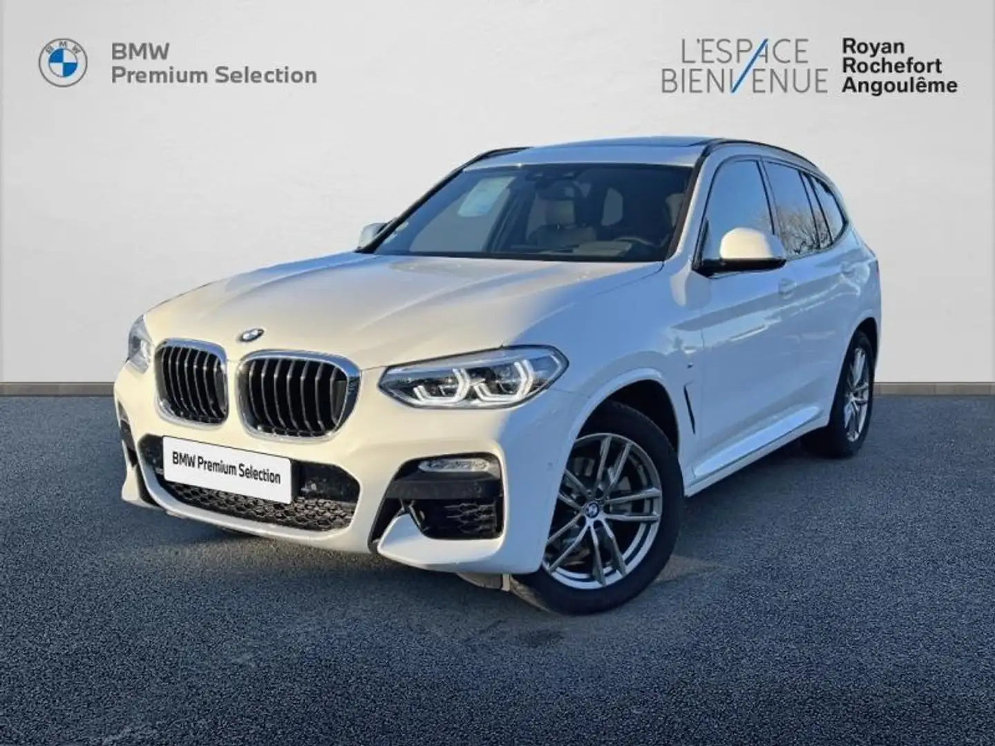 BMW X3 sDrive18dA 150ch M Sport Euro6c Blanc - 1