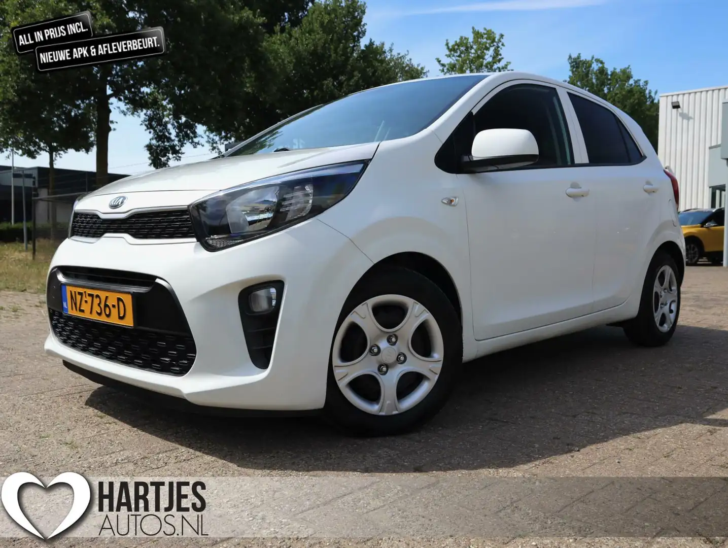 Kia Picanto 1.0 CVVT EconomyPlusLine Airco/Isofix NL-auto Wit - 1