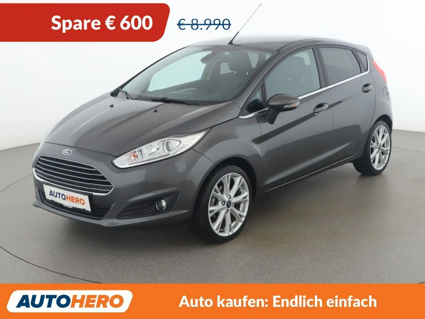 Ford Fiesta 1.0 EcoBoost Titanium Grau - 1
