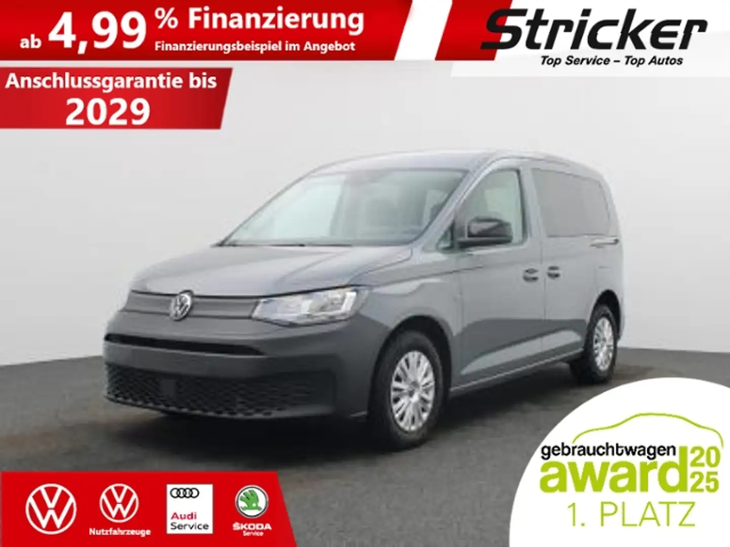 Volkswagen Caddy Kombi 2.0TDI 299,-ohne Anzahlung Kamera Navi AHK Grau - 2