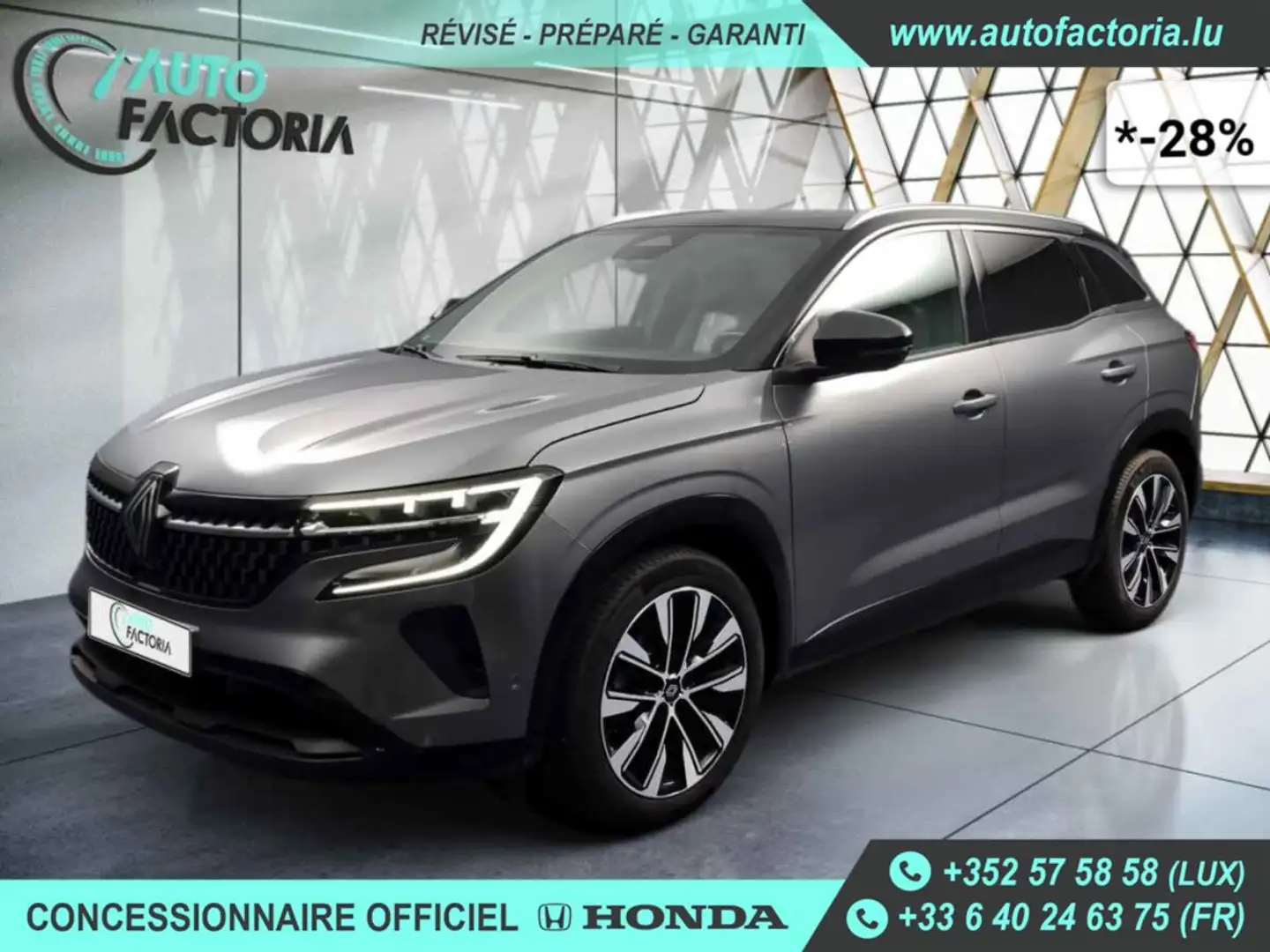 Renault Austral -28% 1.3 MHEV 160cv BVA +T.PANO+GPS+CAM360 Gris - 1