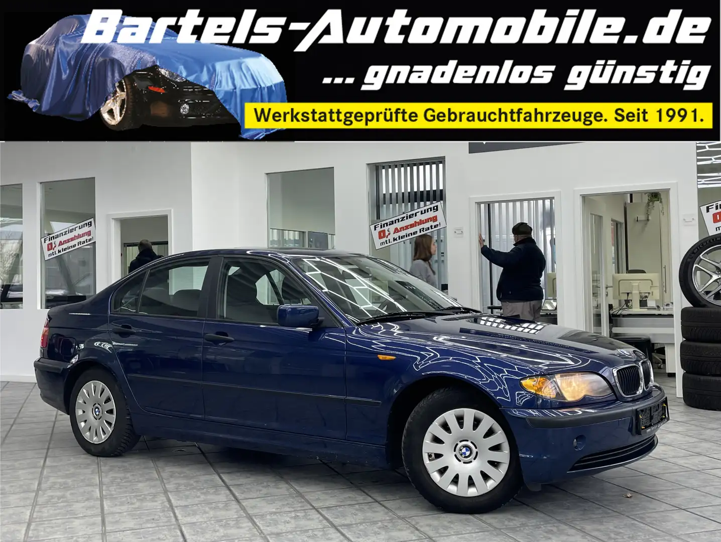 BMW 316 i, Schiebedach, Sitzheiz, Klimaaut., Navi Blauw - 1