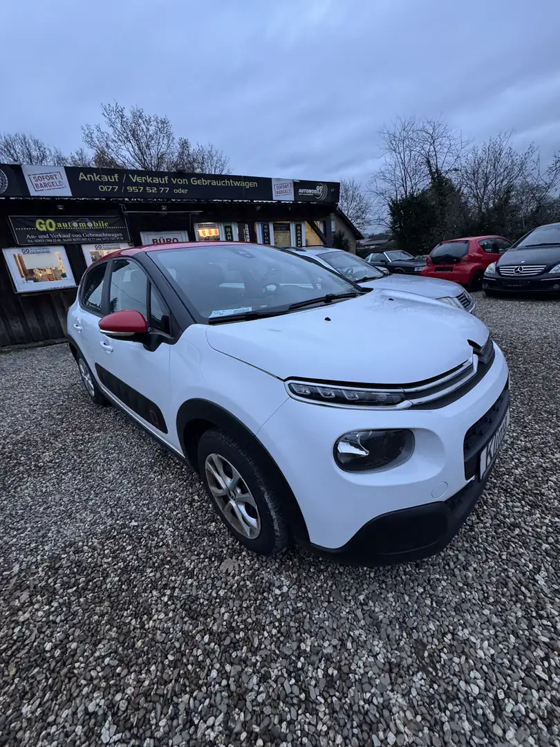 Citroen C3 C3 Pure Tech 68 FEEL- Scheckheft gepflegt - Weiß - 2