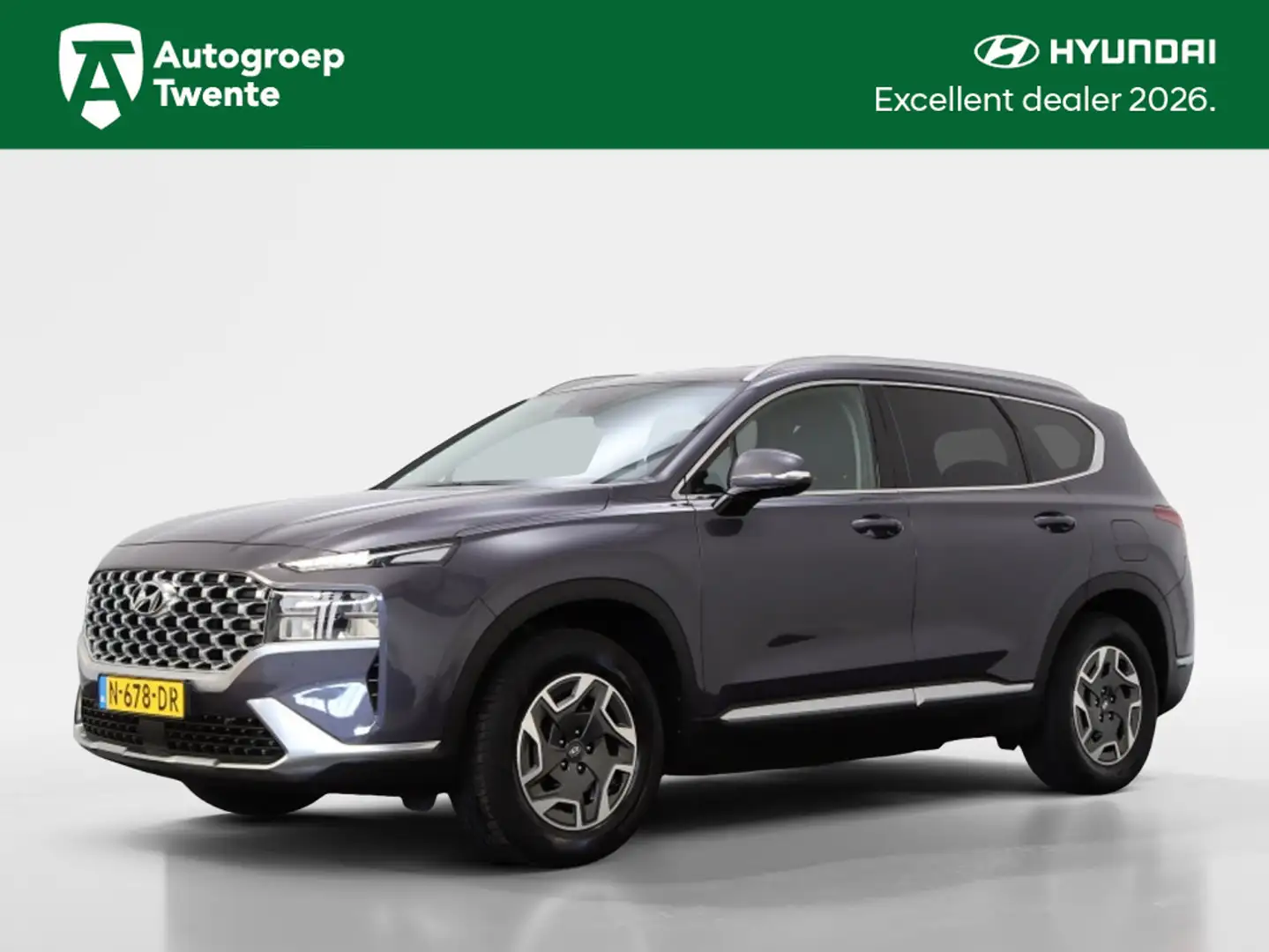 Hyundai SANTA FE 1.6 T-GDI HEV C Smart| 7 pers.| Afneembare Trekhaa Bleu - 1