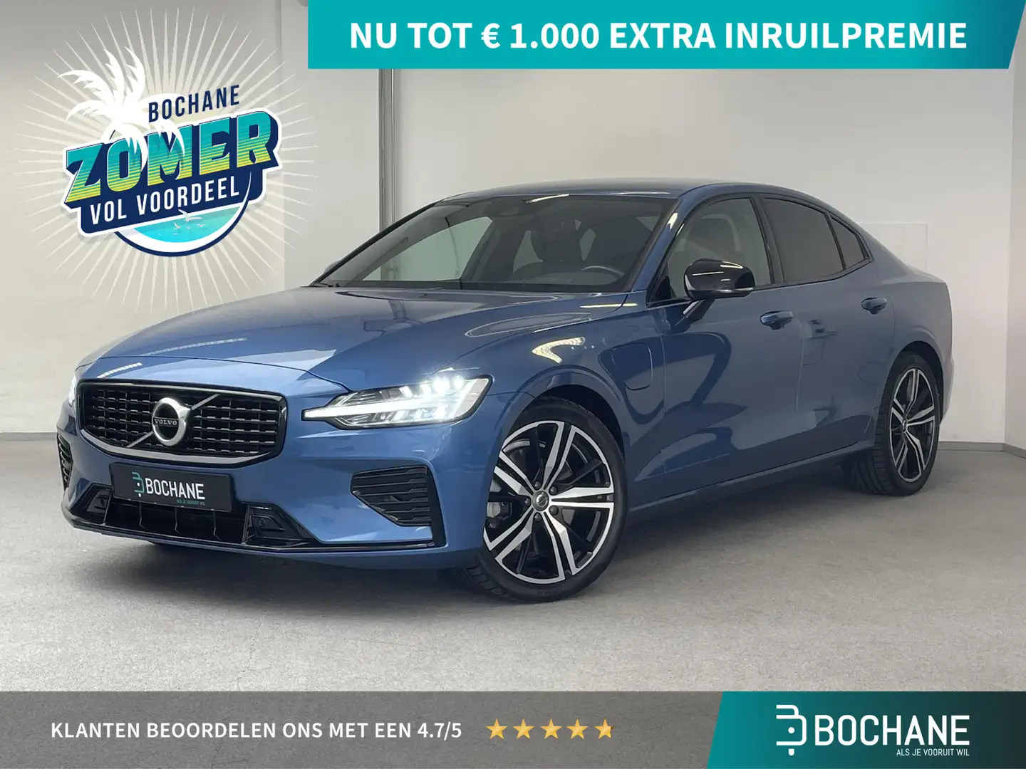 Volvo S60 2.0 Recharge T6 AWD R-Design | LEDER | CARPLAY | O Bleu - 1