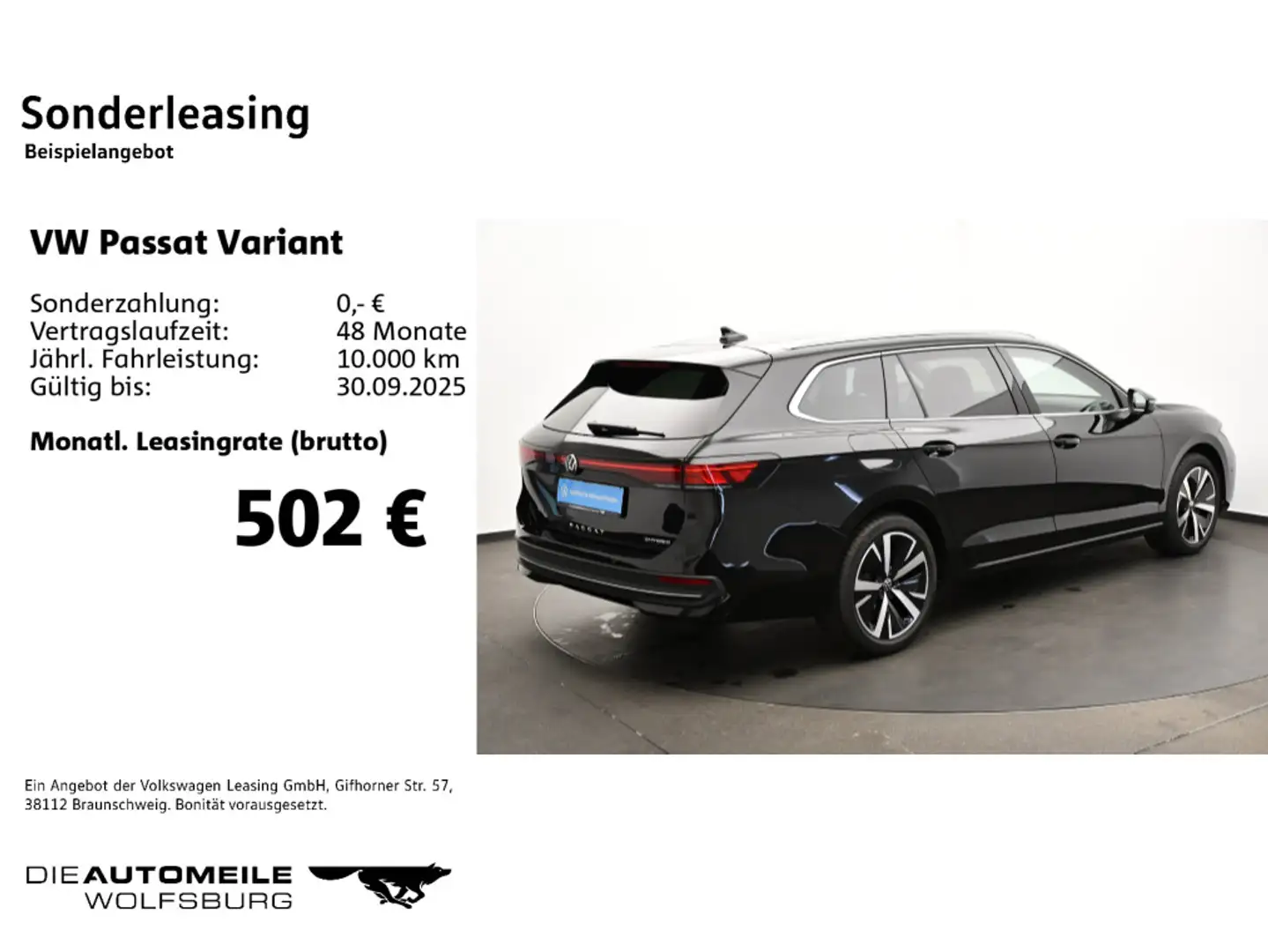 Volkswagen Passat Variant 1.5 TSI eHybrid DSG Business neue Schwarz - 2
