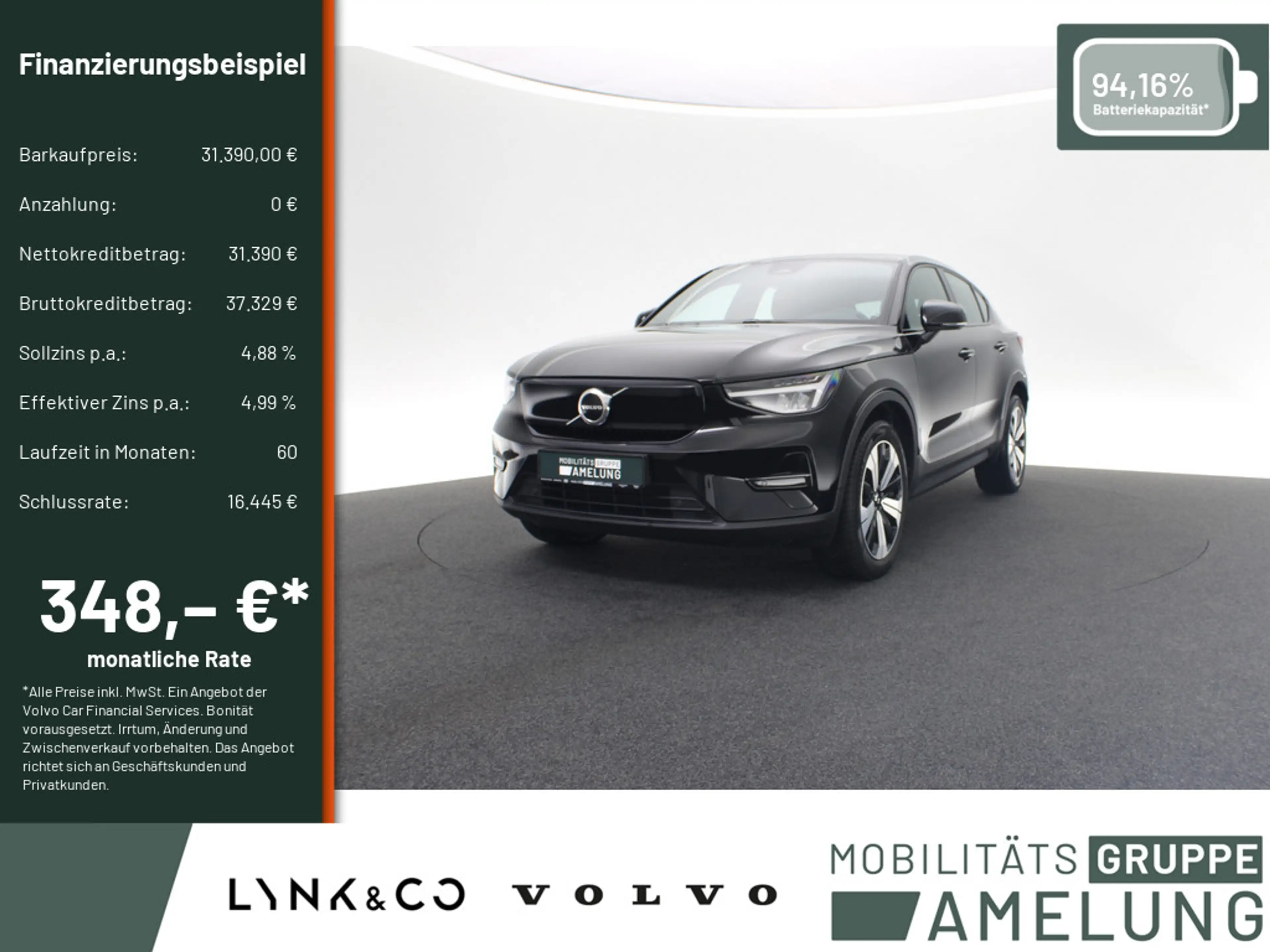 Volvo C40 Recharge Single Motor Plus LED AHK PANO